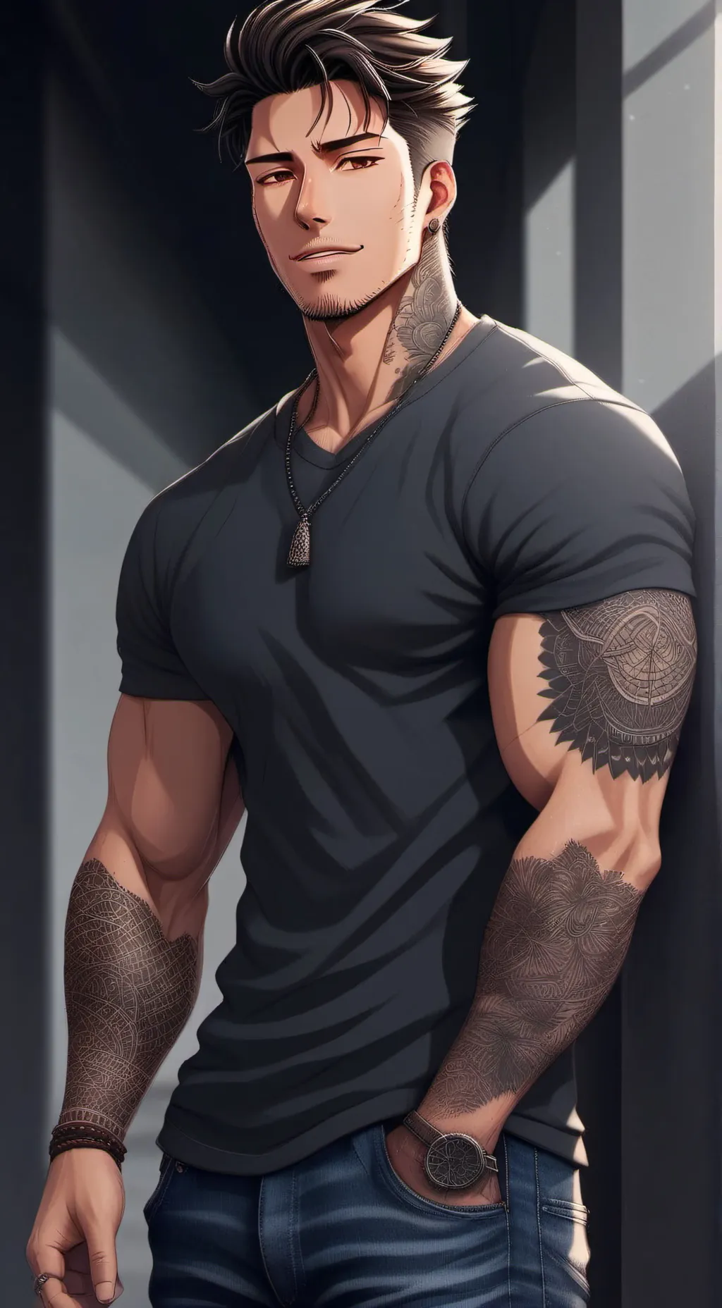 ai character: Kaleo Akamai background