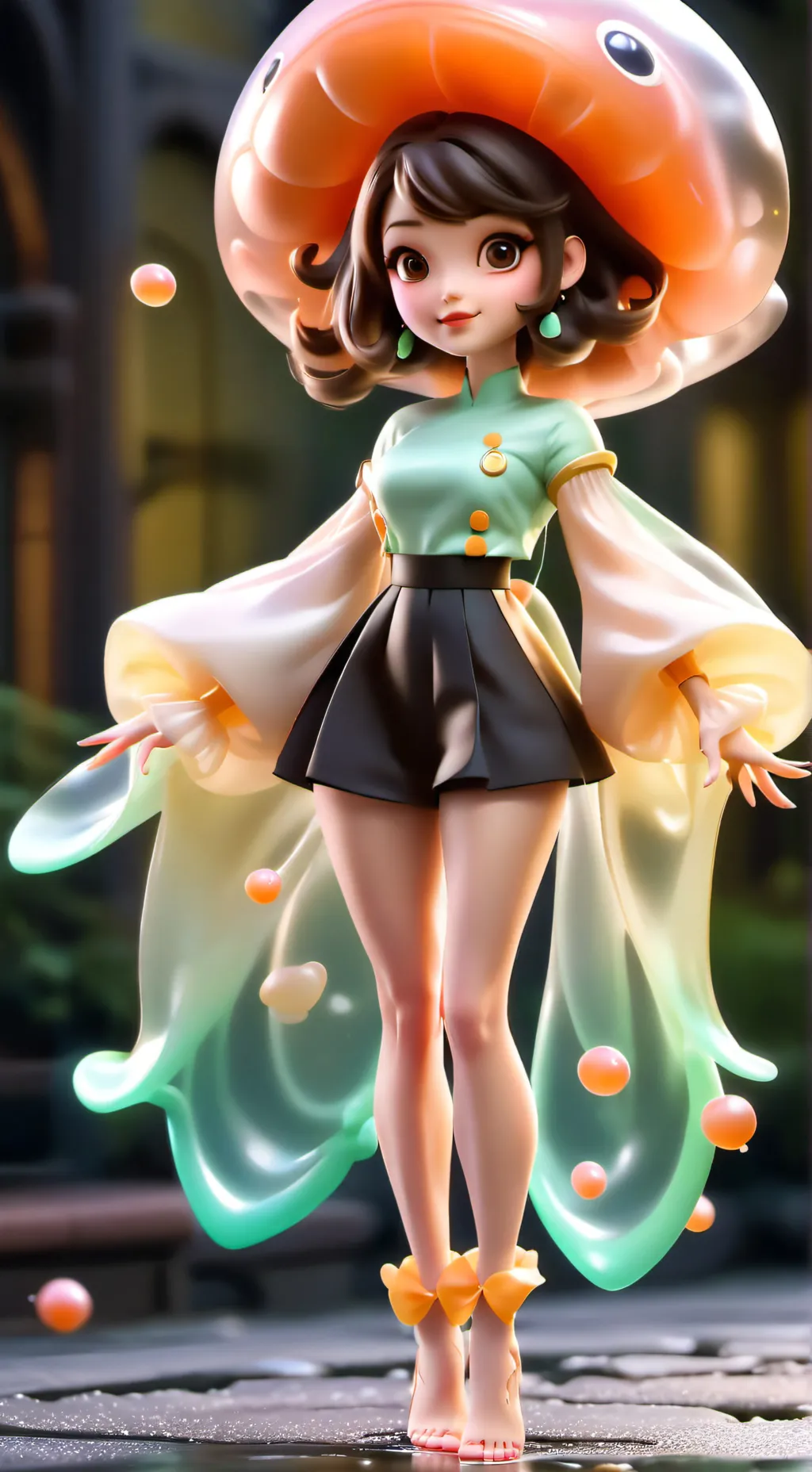 ai character: Aurora background