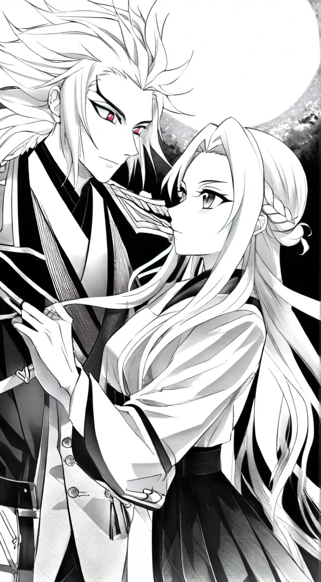 ai character: Rengoku x Shinobu  background