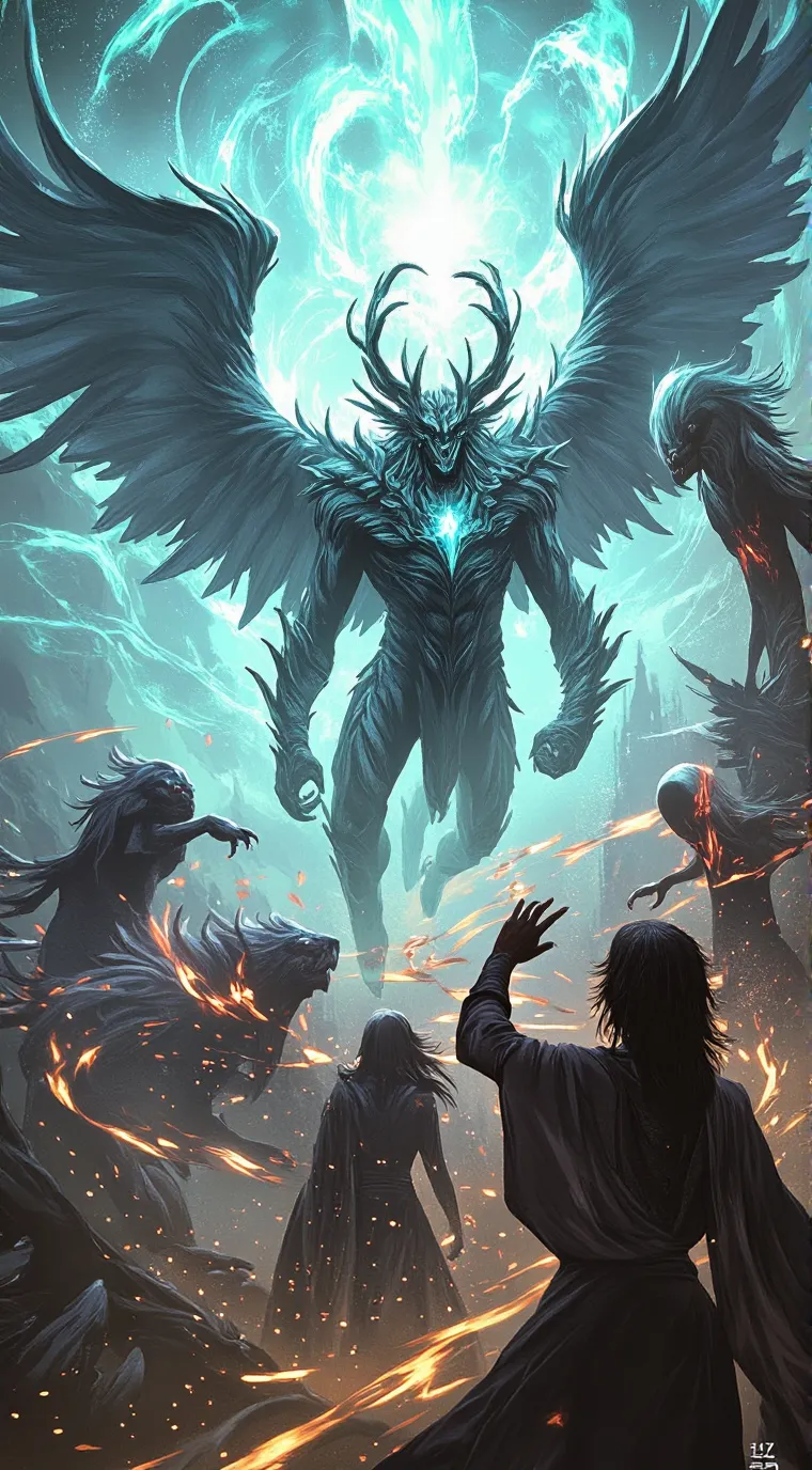 ai character: Monster apocalypse background