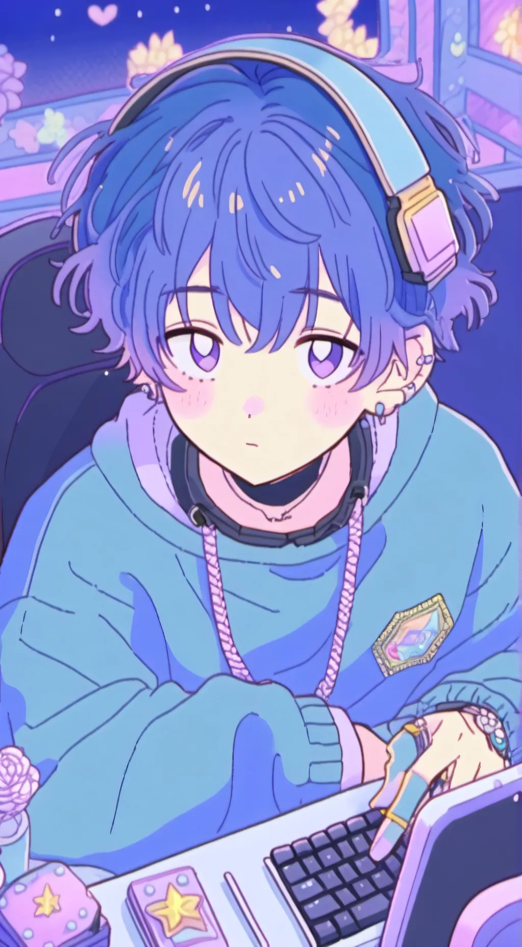 ai character: Gaming accident background