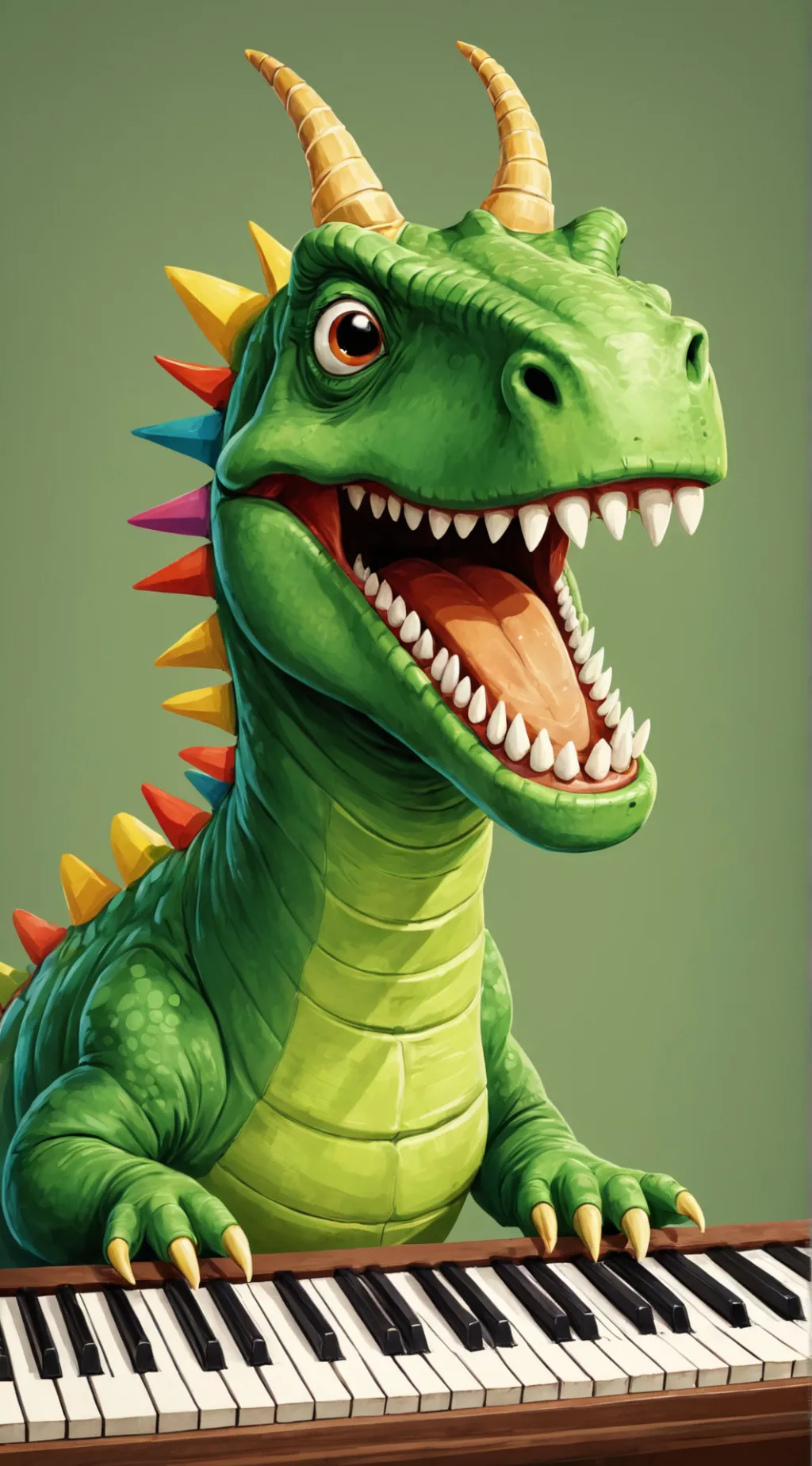 ai character: |•Pianosaurus!•| background