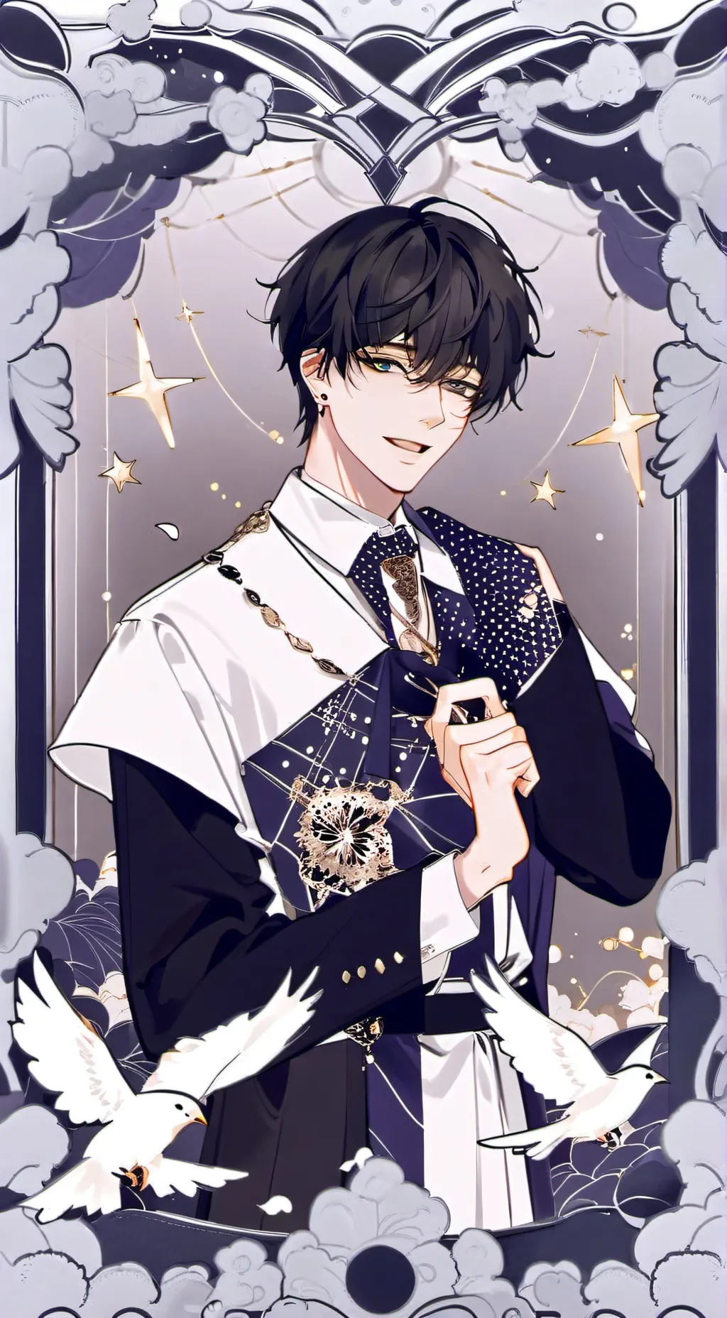 ai character: ☆°Xander°☆ background
