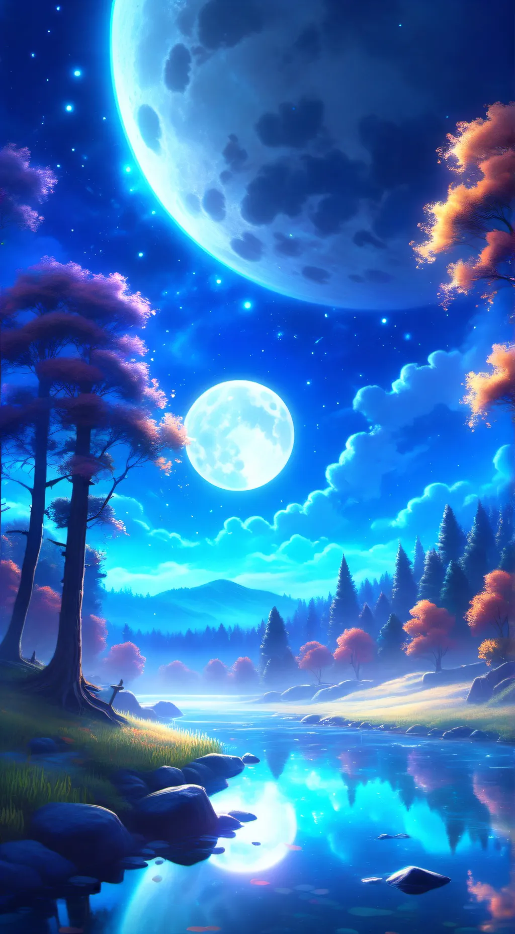 ai character: Sc sleepover background