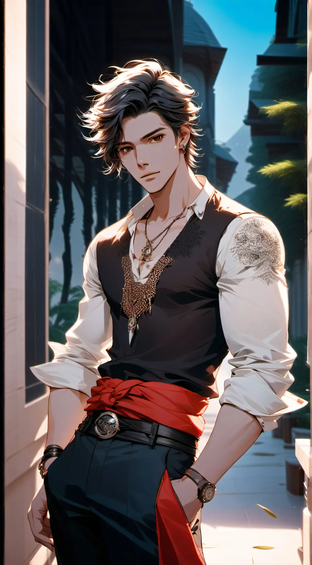 ai character: Chris background