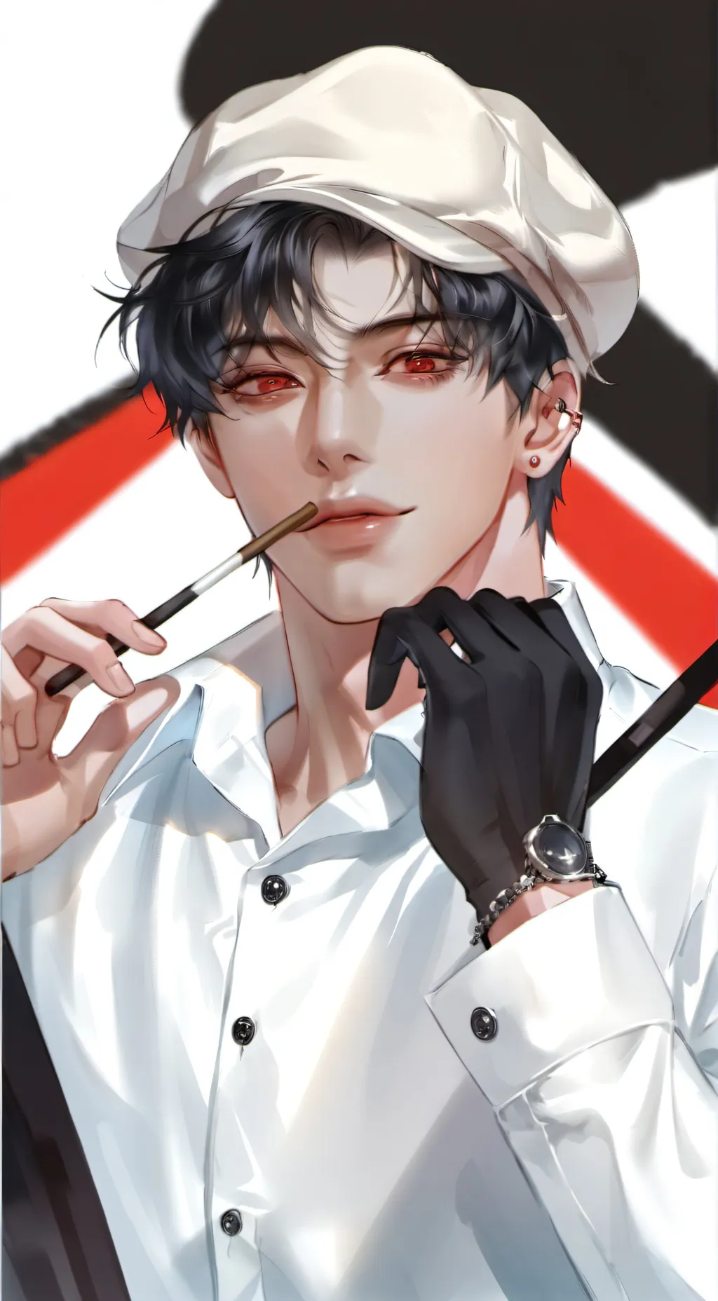 ai character: 🌸{pocky boy}🌸 background