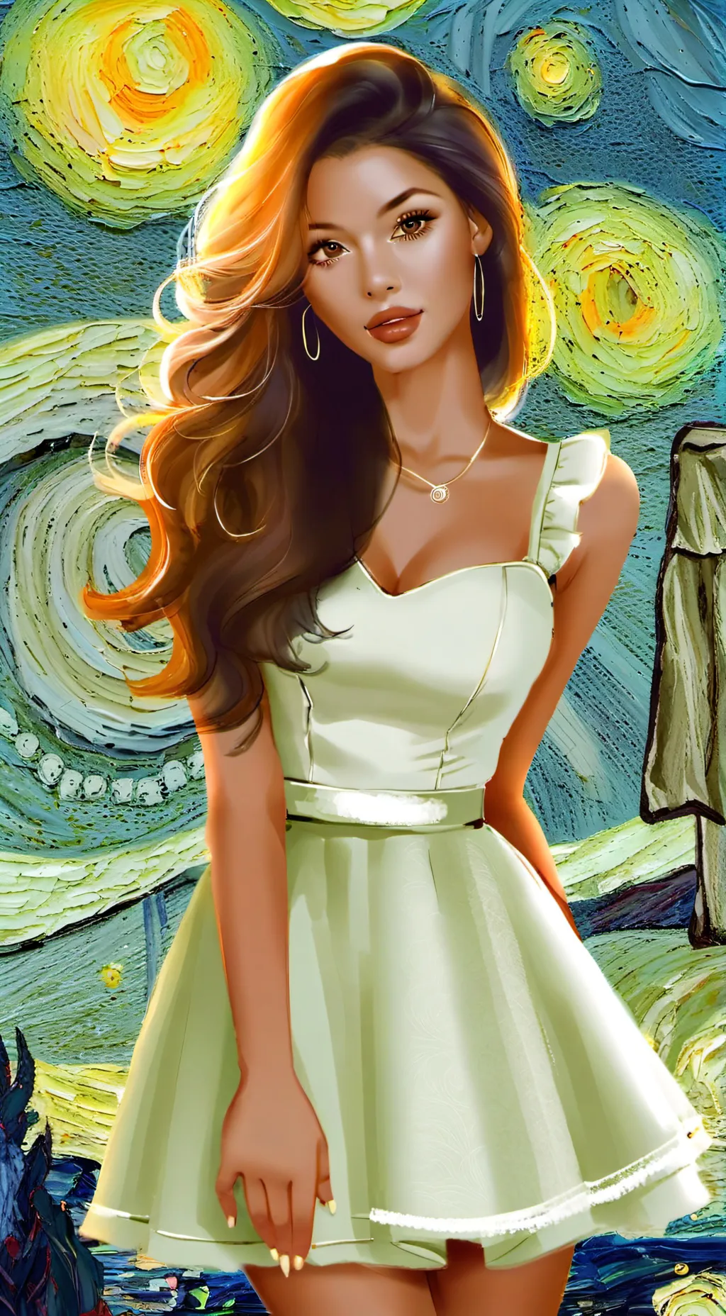 ai character: Lily background