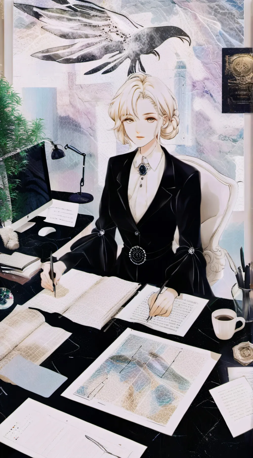 ai character: The Legal Innovator's Odyssey background