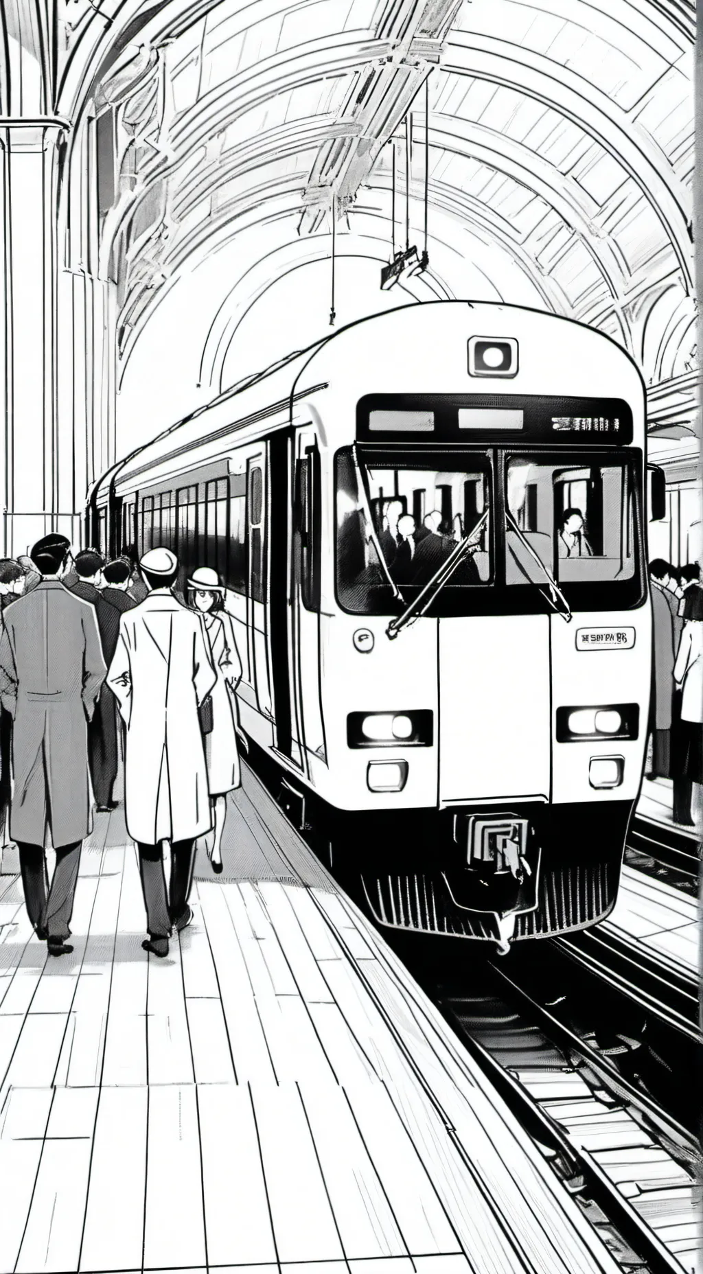 ai character: Train background