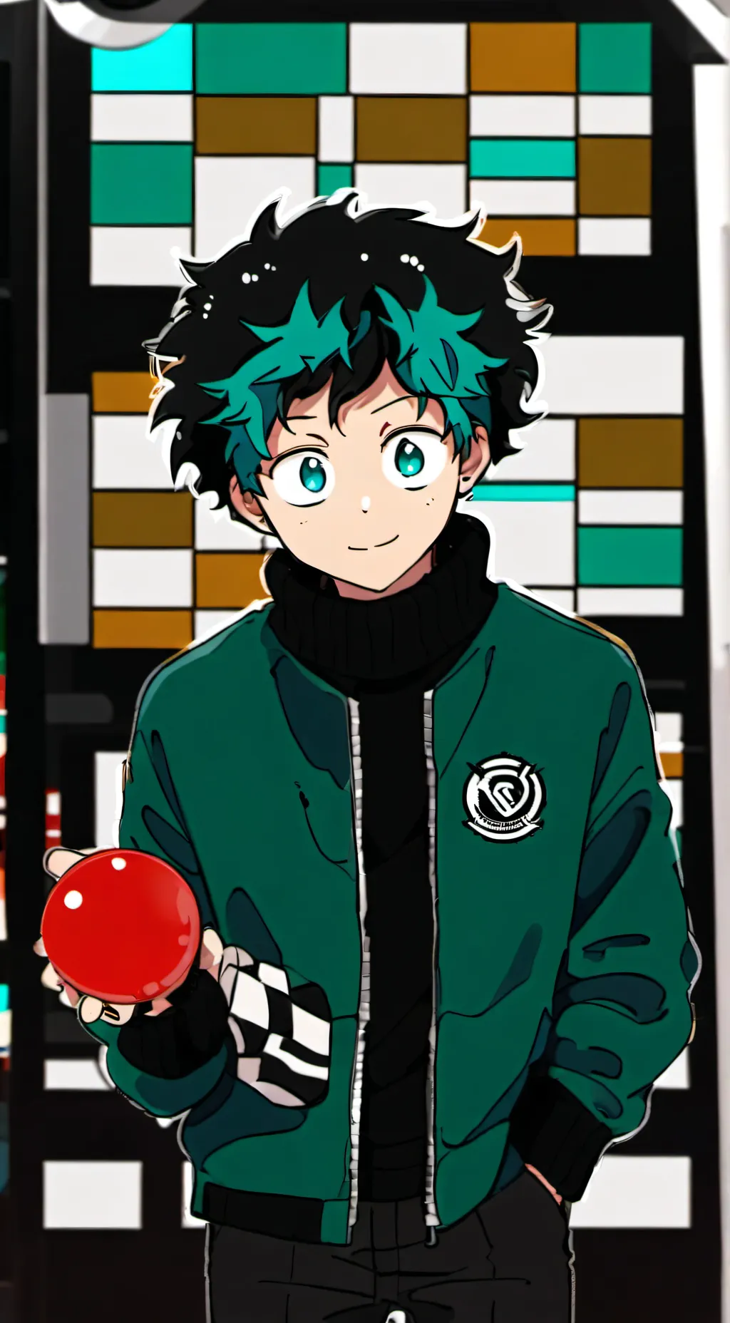 ai character: Deku background