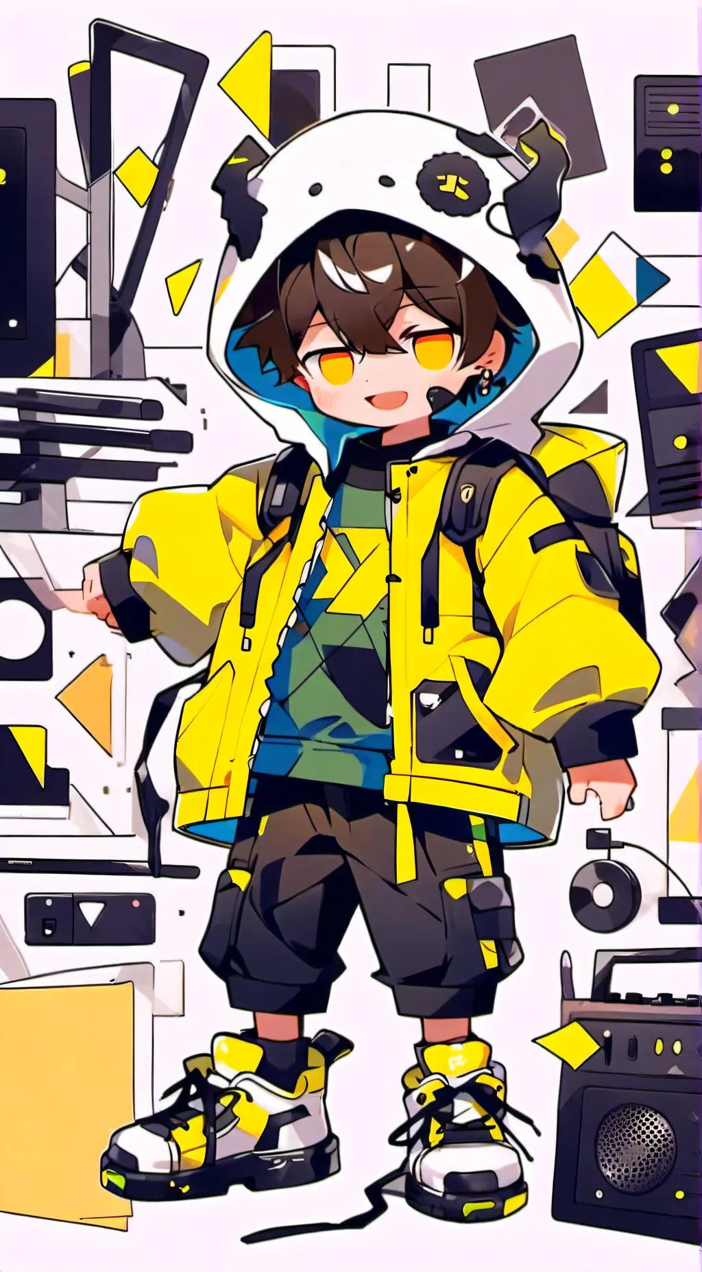 ai character: Cam background