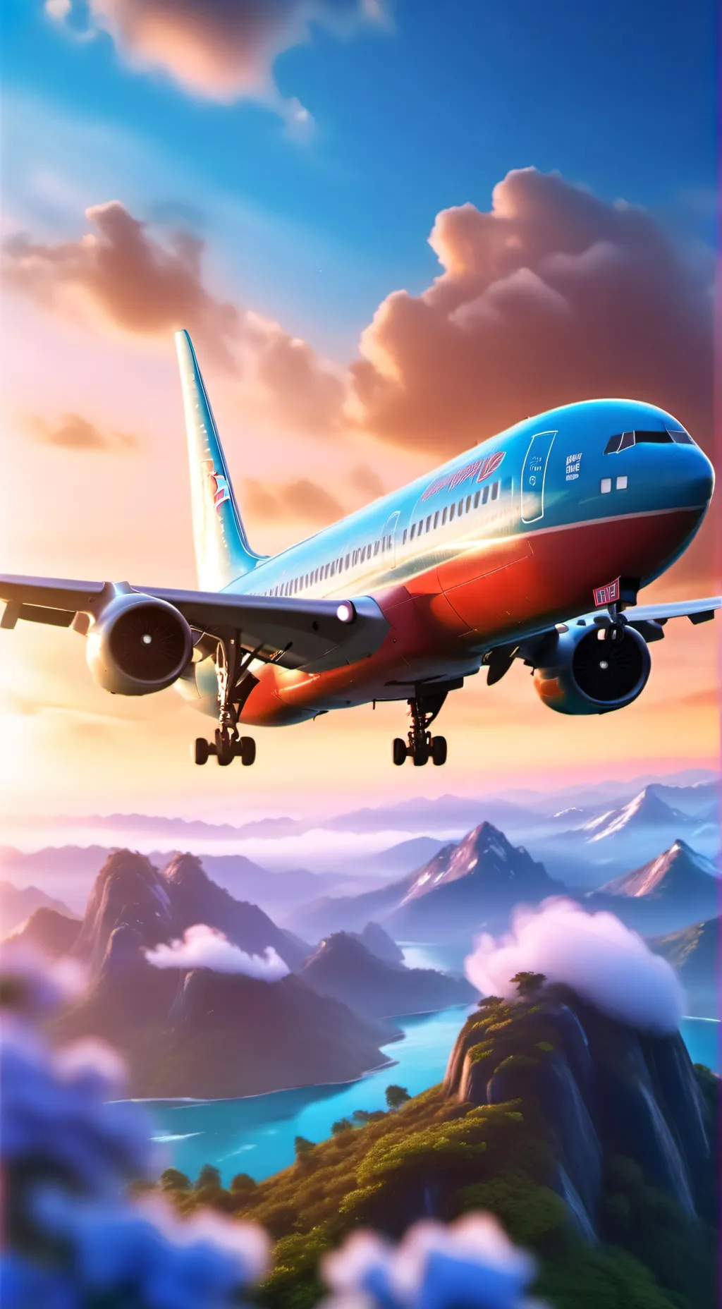 ai character: B767 x DC-10~ background