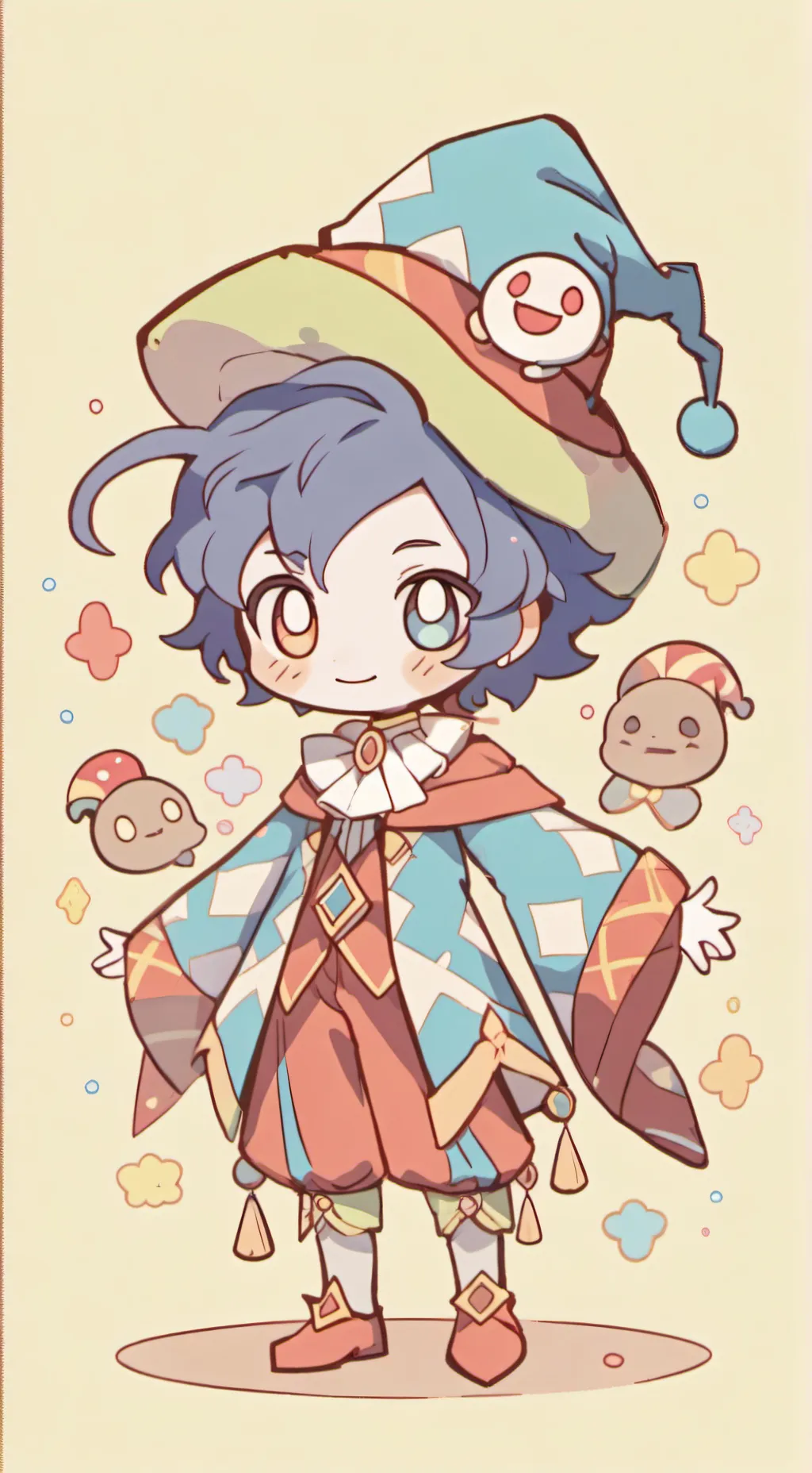 ai character: Crk sleepover background