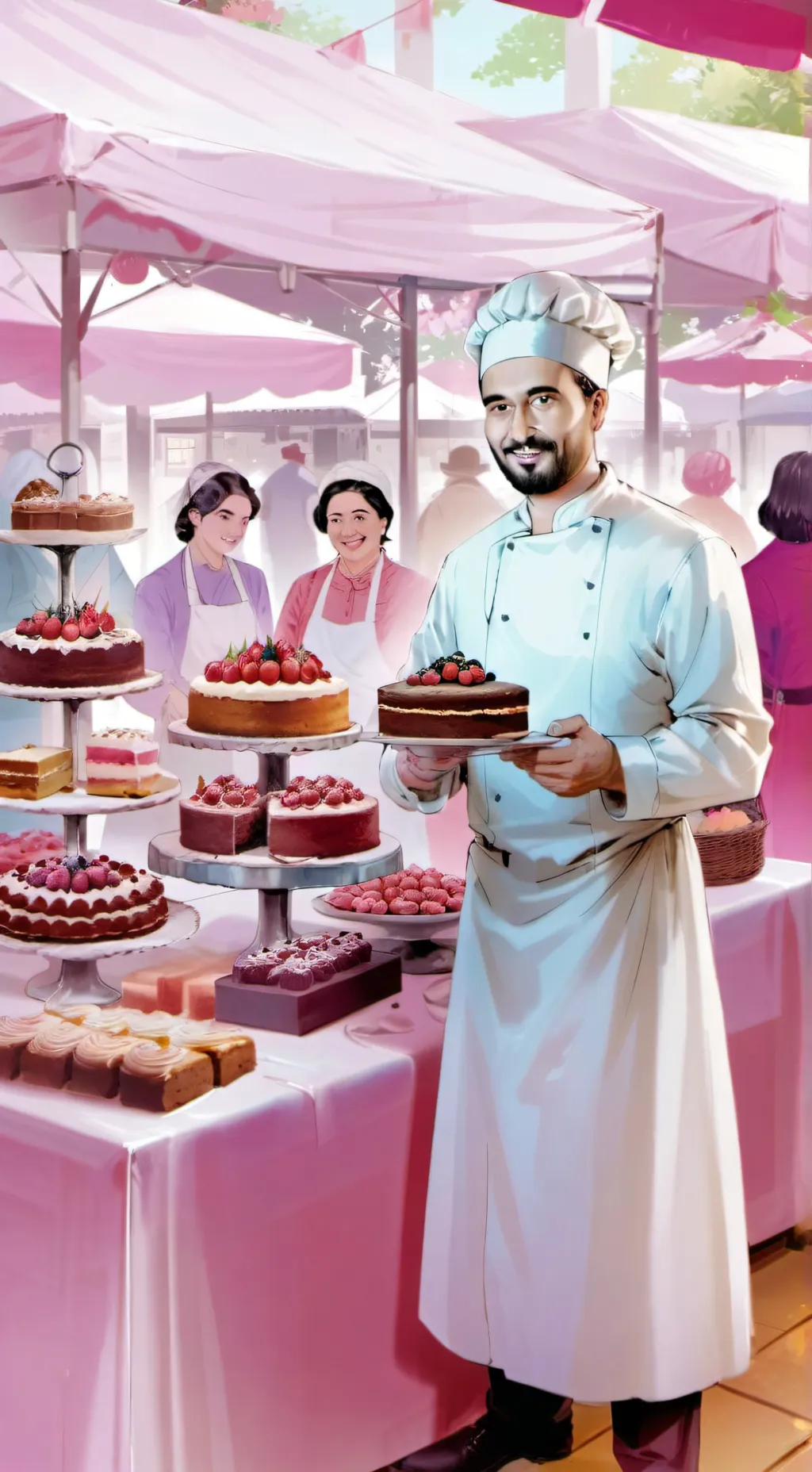 ai character: Cosmo's Confectionery Empire background