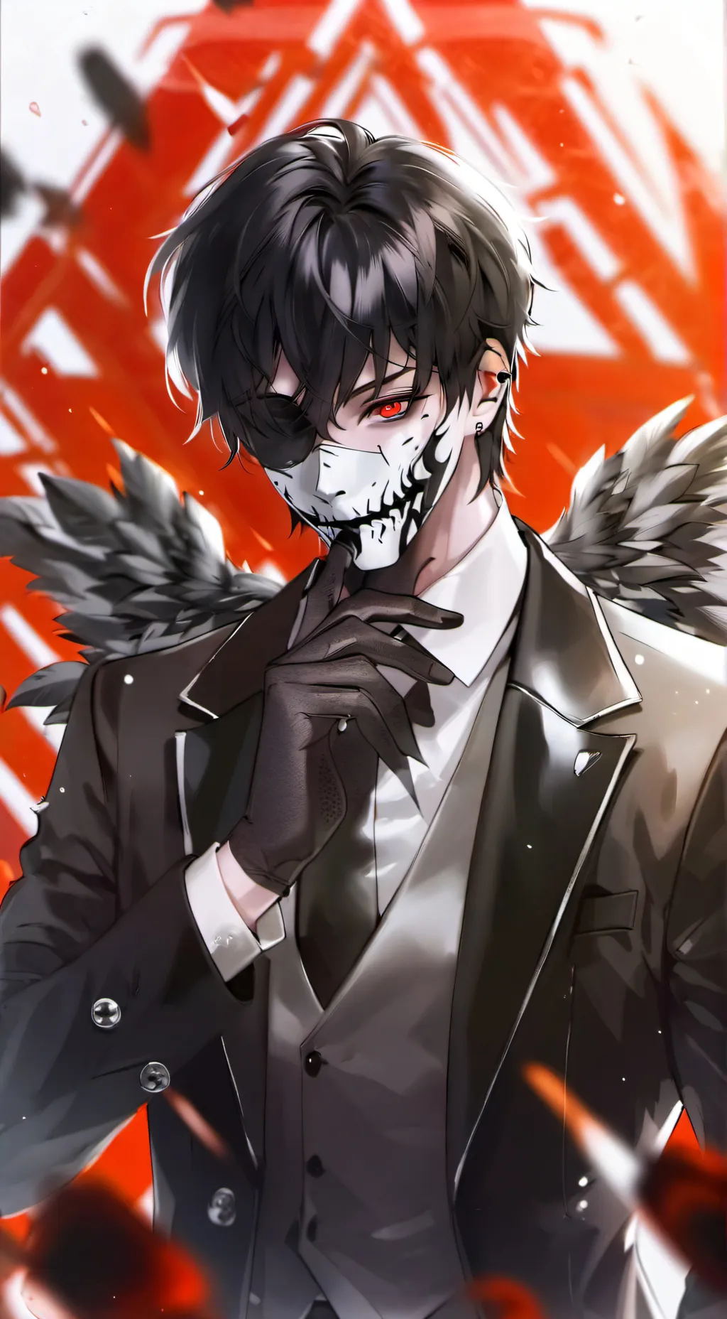 ai character: angel voidheart  background
