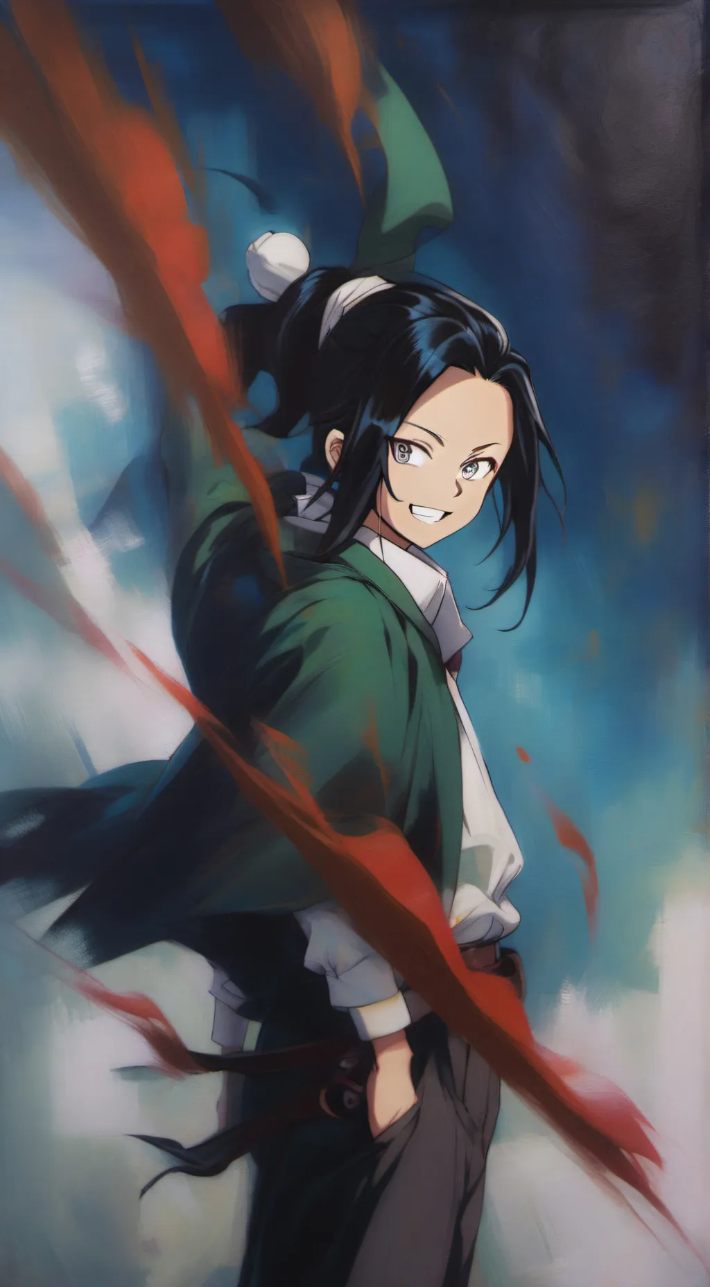 ai character: Mha sleepover background