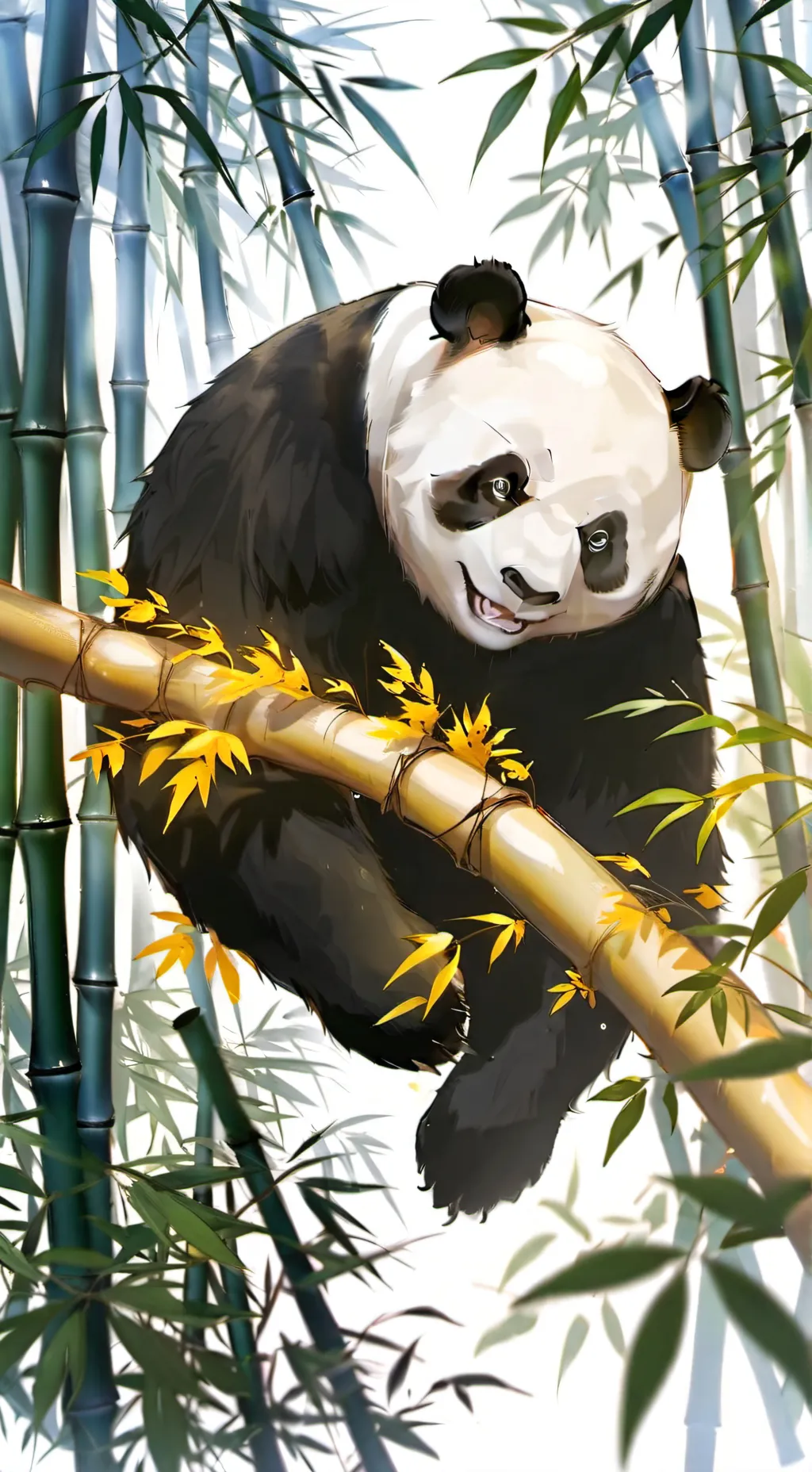 ai character: Panda background