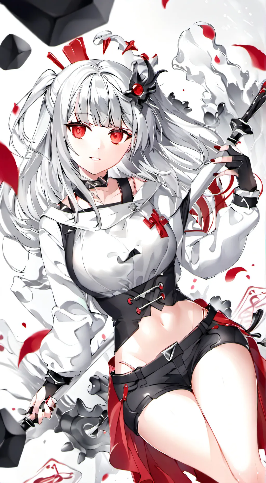 ai character: leah in  love you background