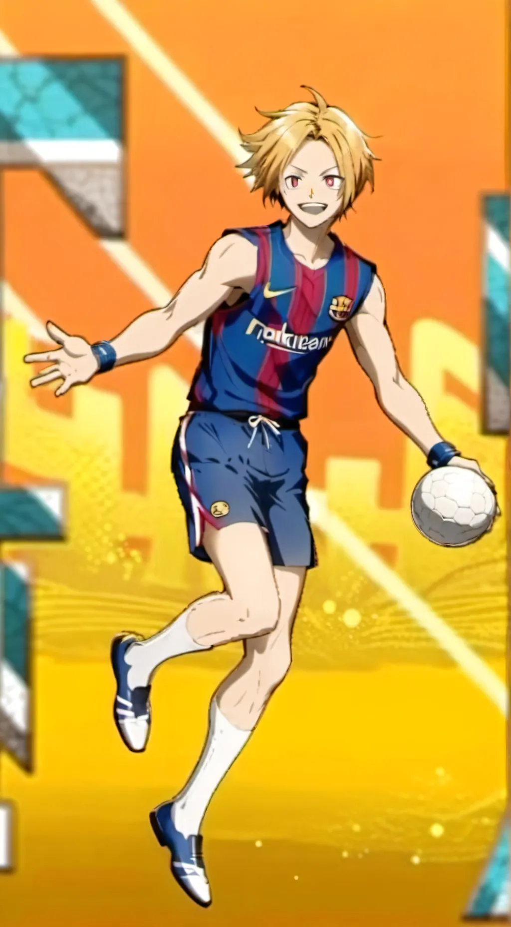 ai character: Denki Kaminari  background