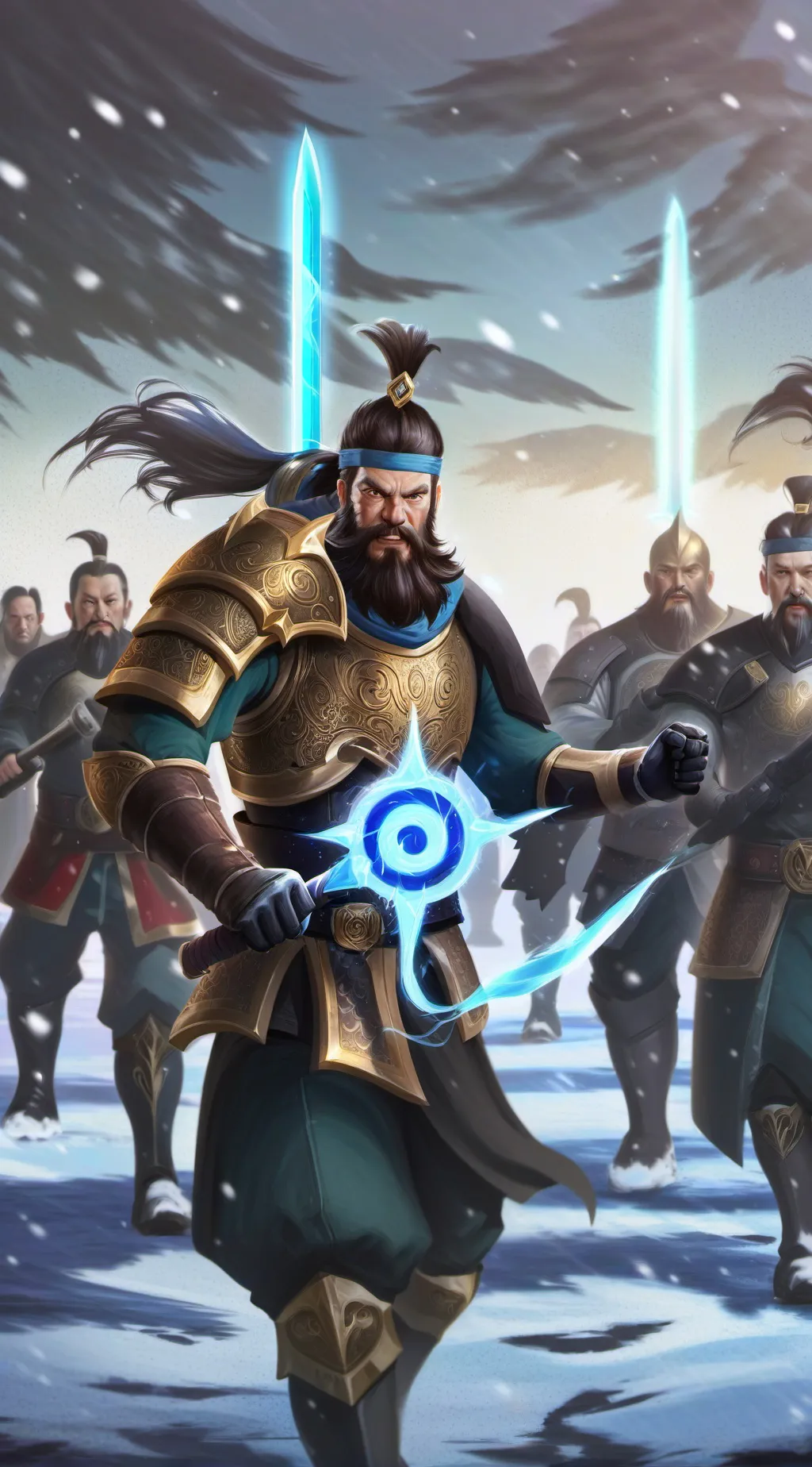 ai character: Duo Leveling background