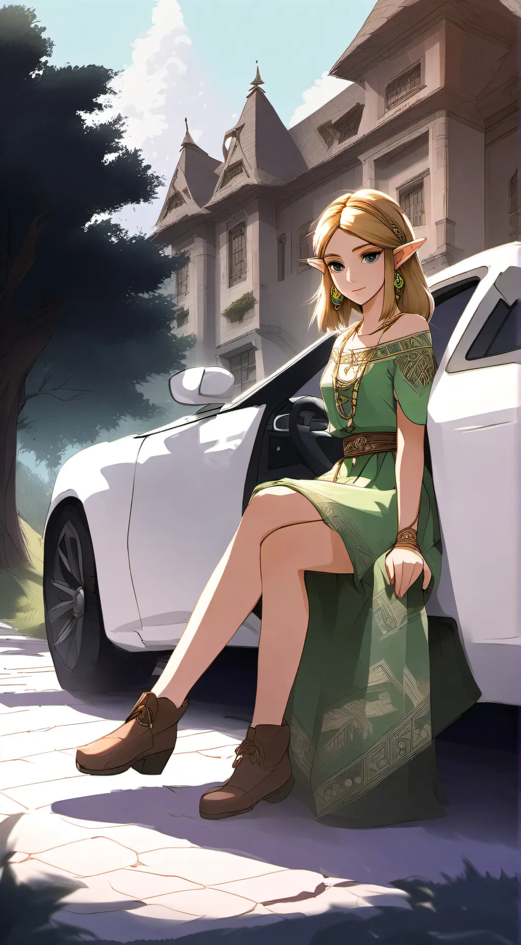 ai character: Princess Zelda  background