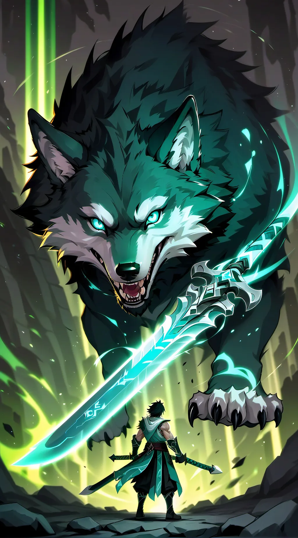 ai character: lobo das vidas  background