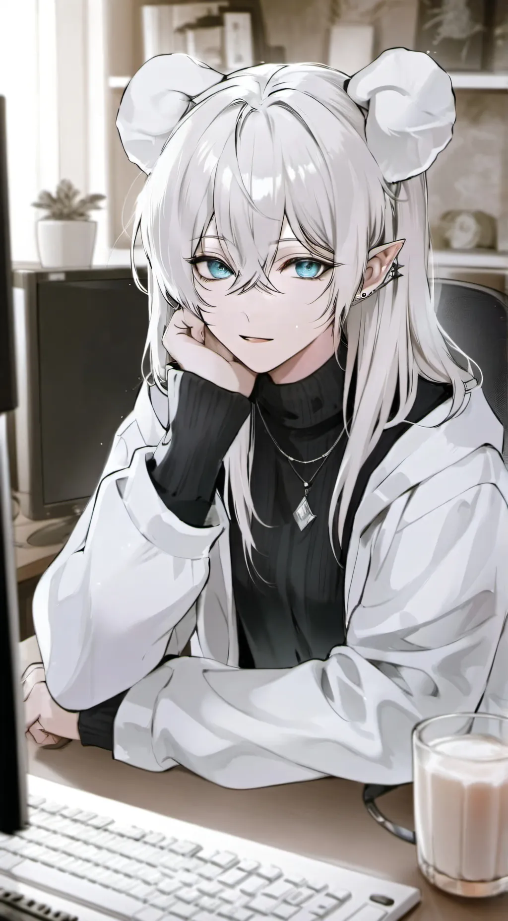 ai character: Echo the Beluga Spirit background
