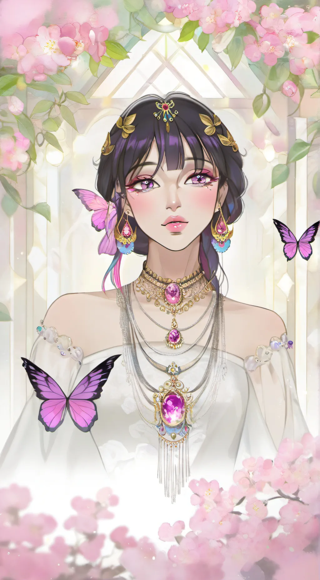 ai character: KATELN AND EVERONE background