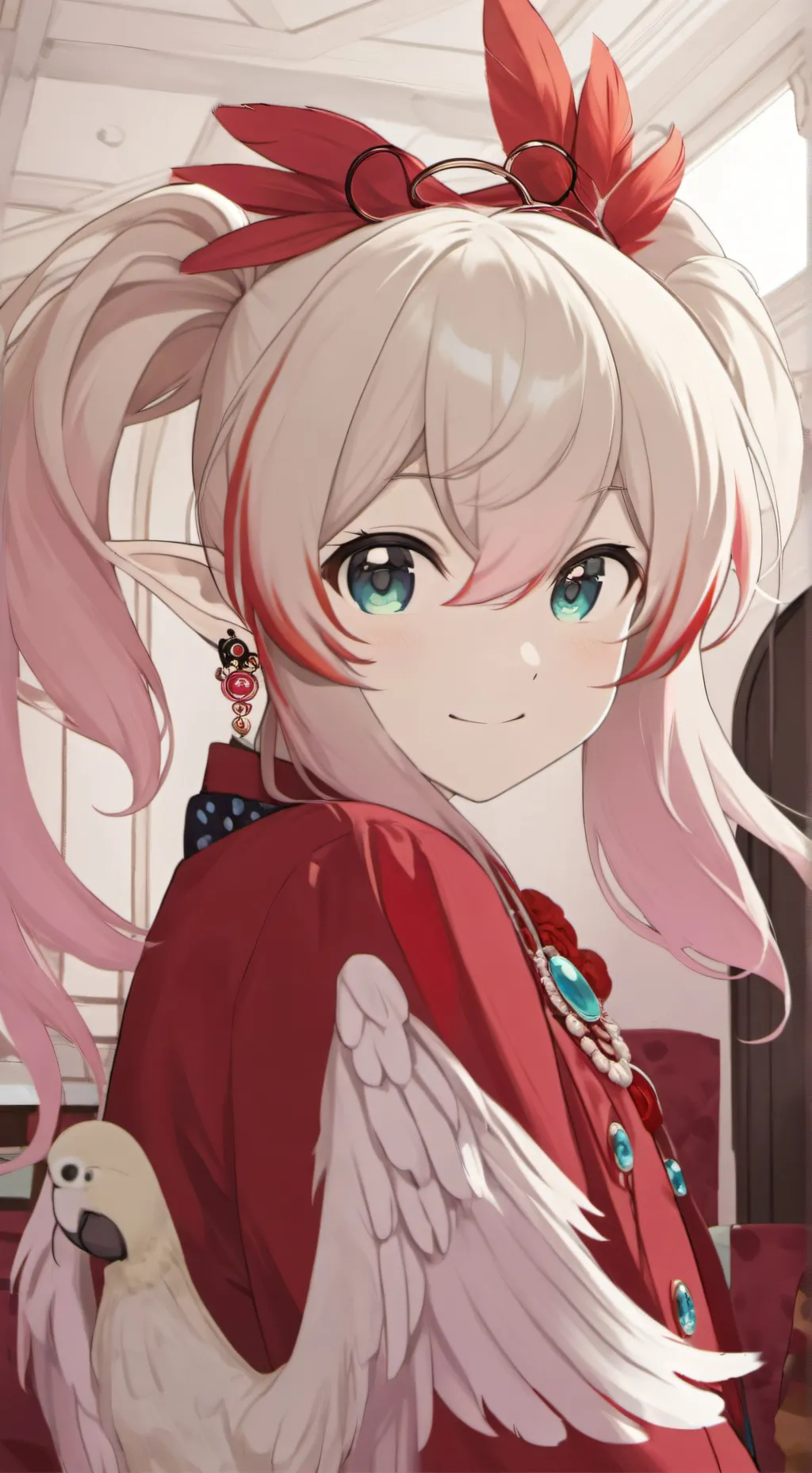 ai character: Chirpy the Parrot  background
