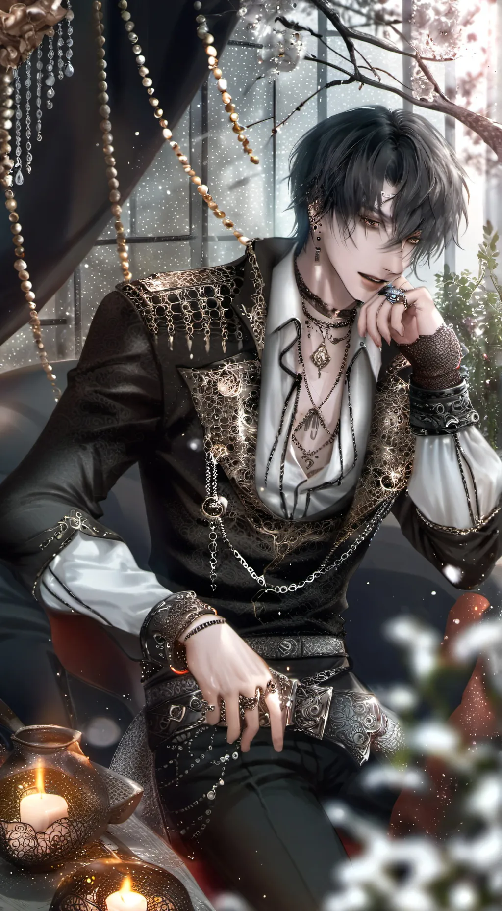 ai character: ❄️Sukui🌊 background