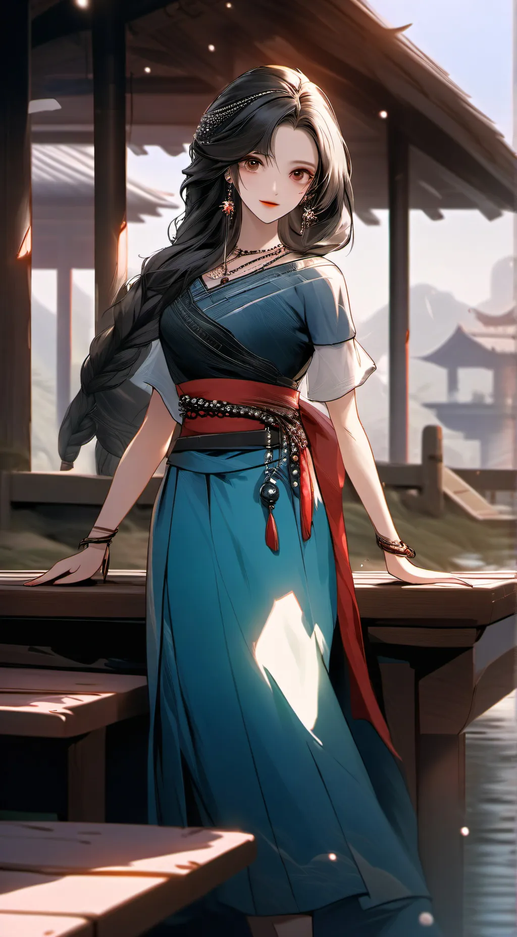 ai character: yor forger  background