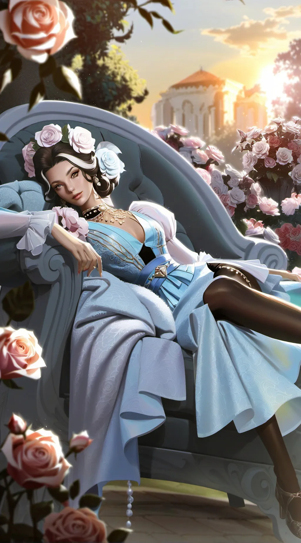 ai character: Aphrodite  background