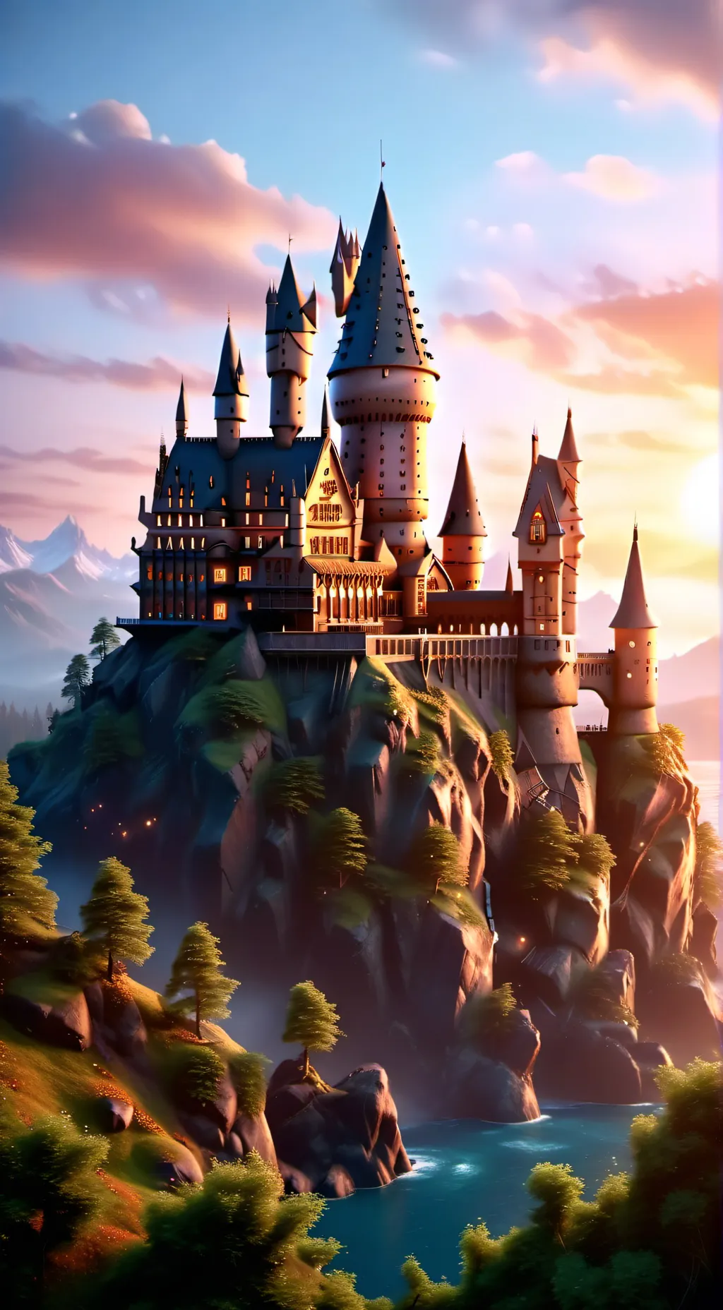 ai character: Hogwarts background
