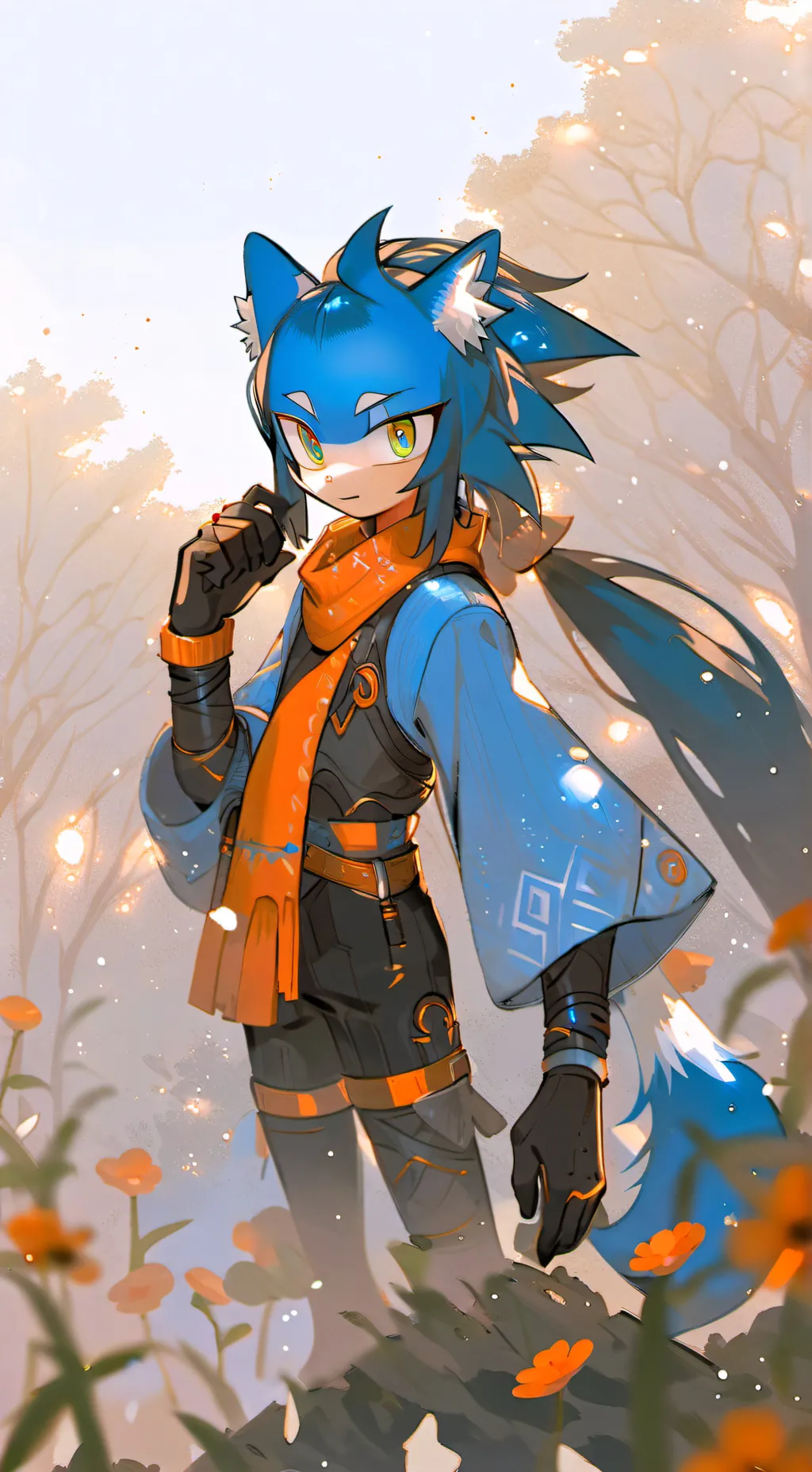 ai character: Sonic  background