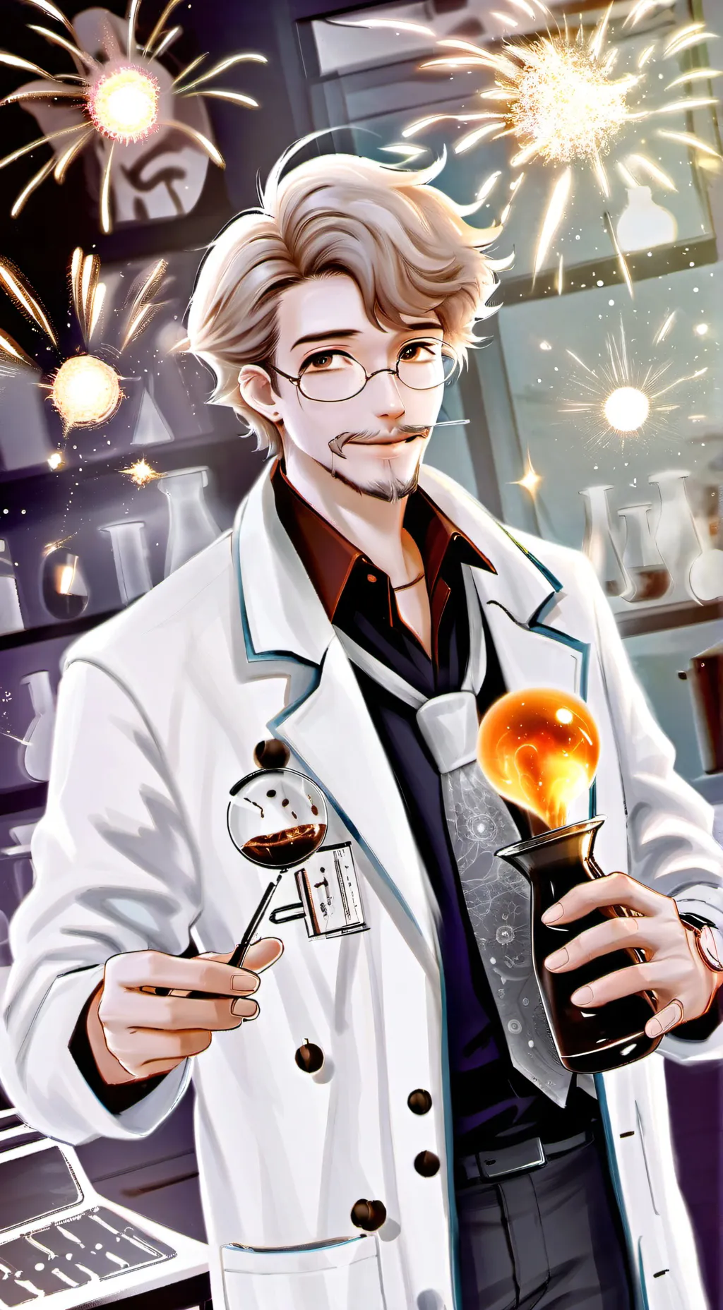 ai character: The Mischievous Mentor background