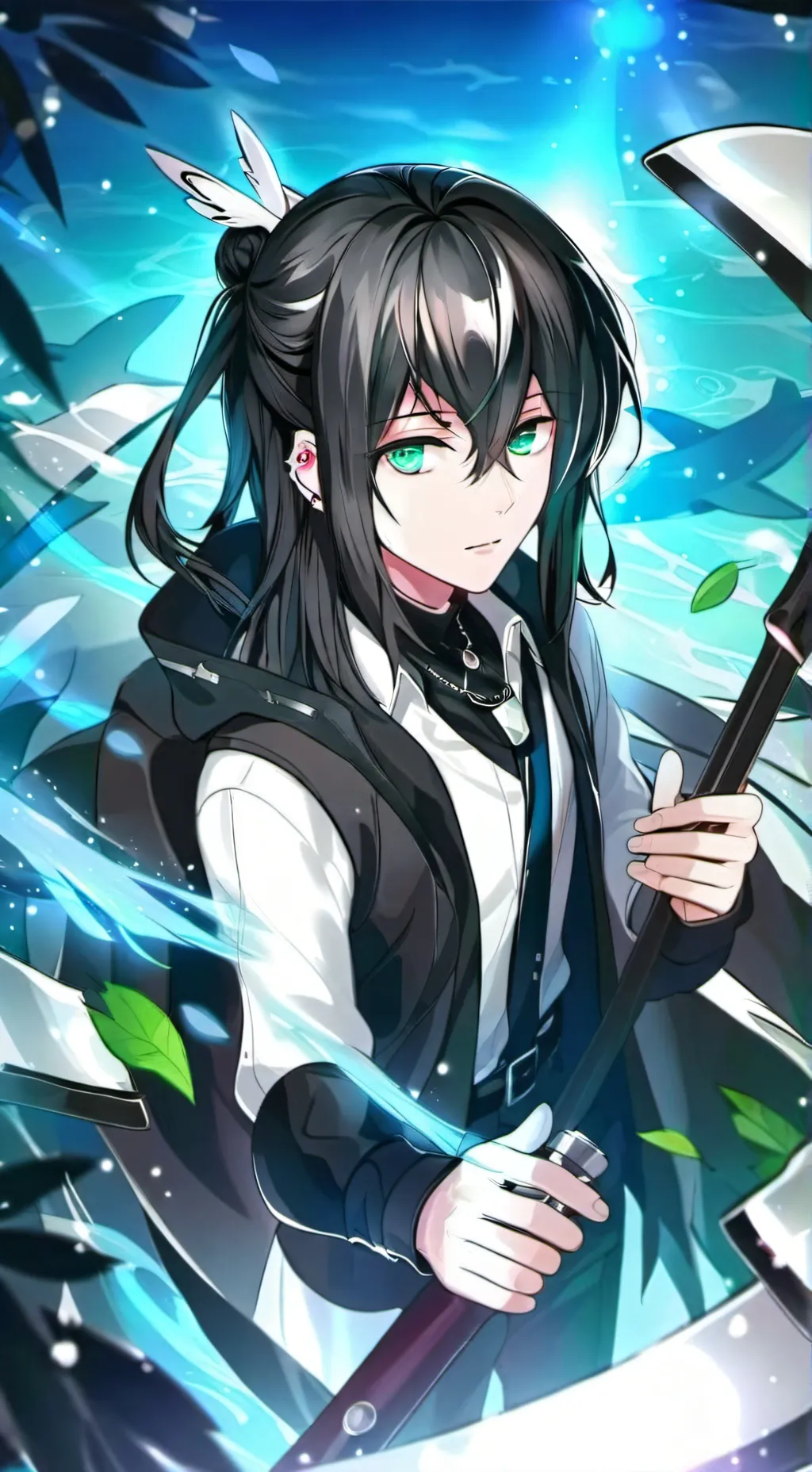 ai character: Tokito  background
