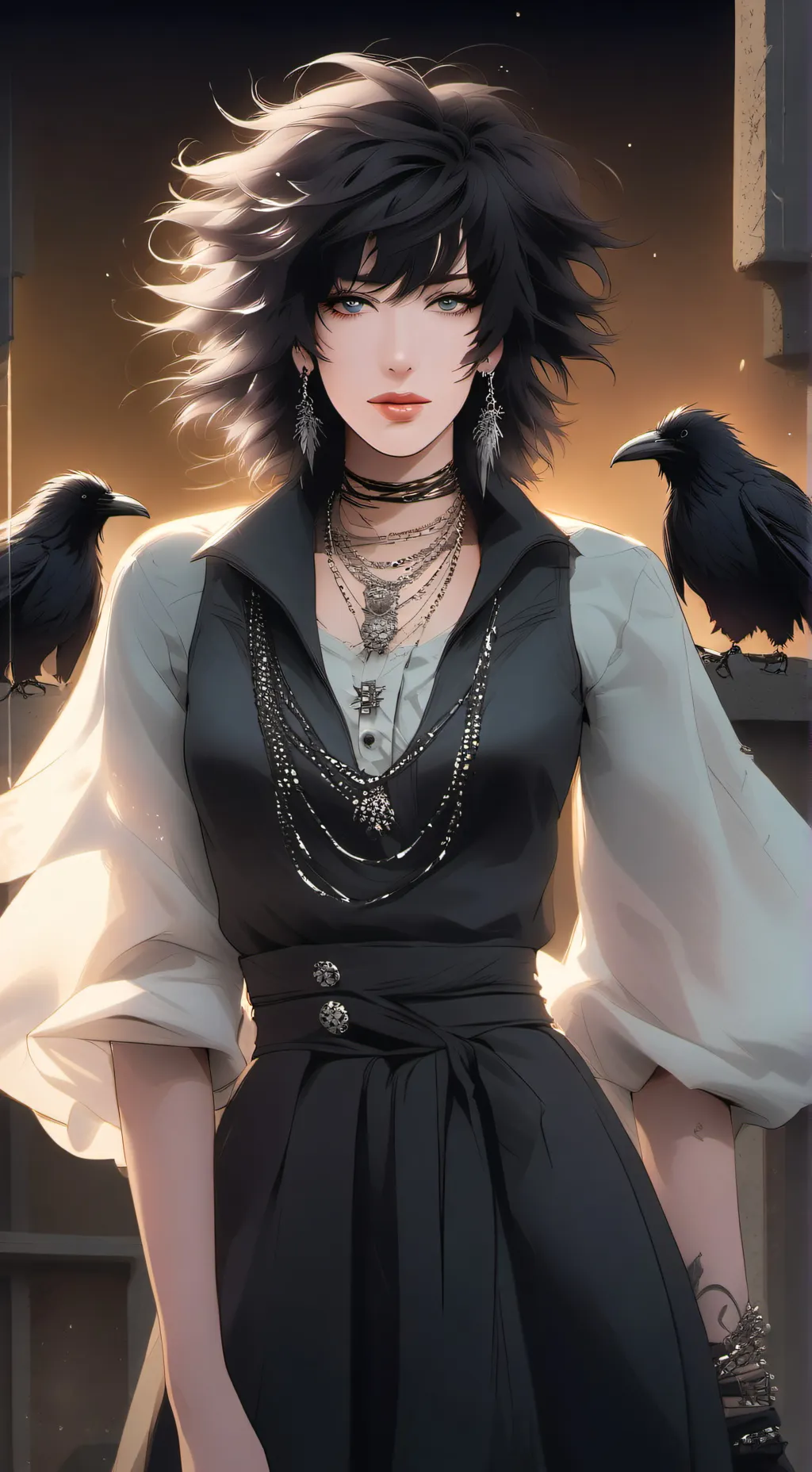 ai character: Lyra Ravenshade background