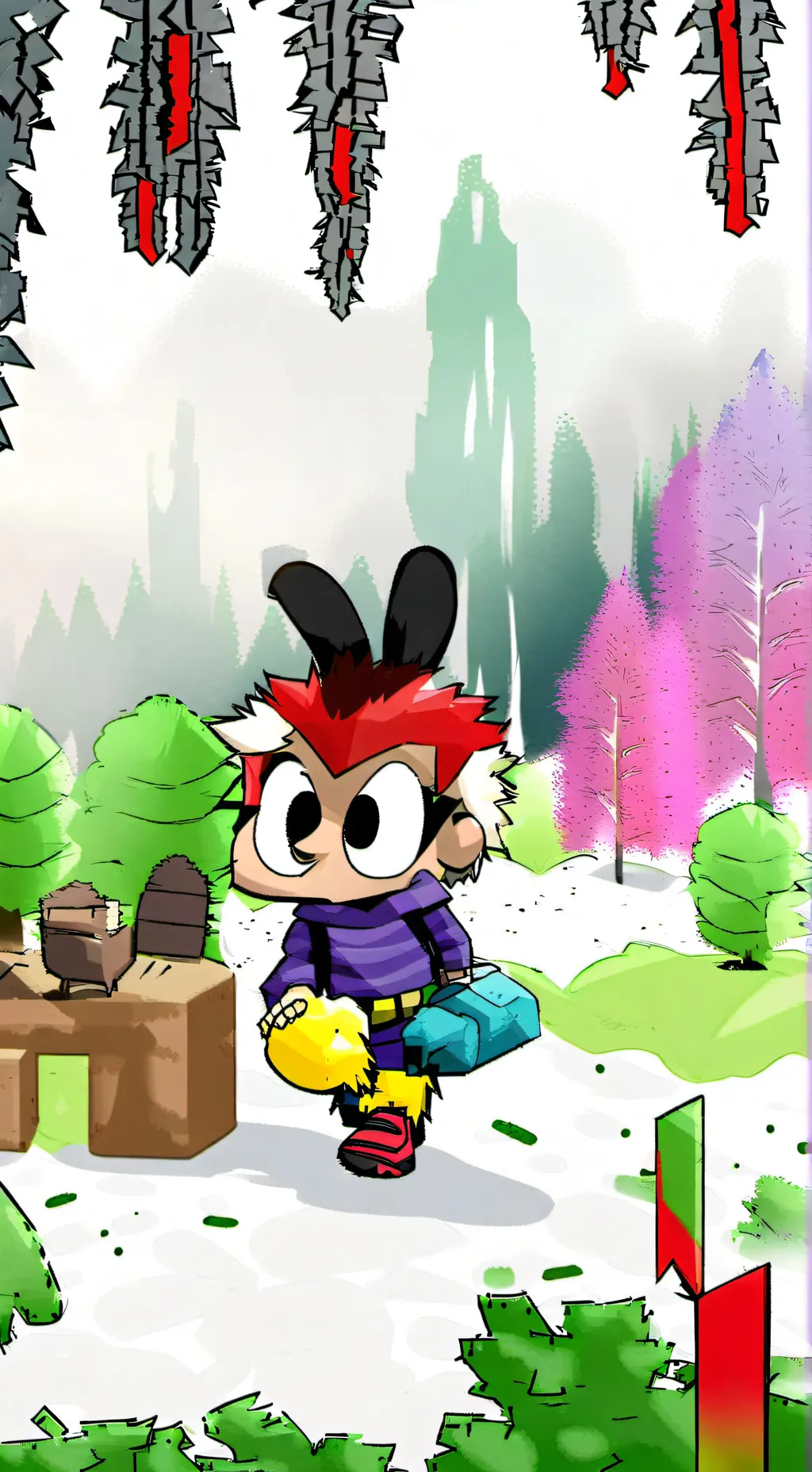 ai character: Moonflower background
