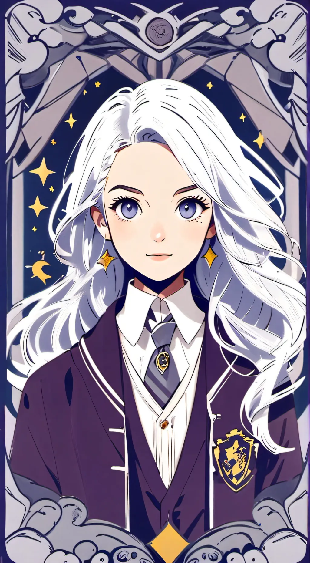 ai character: Luna malfoy background