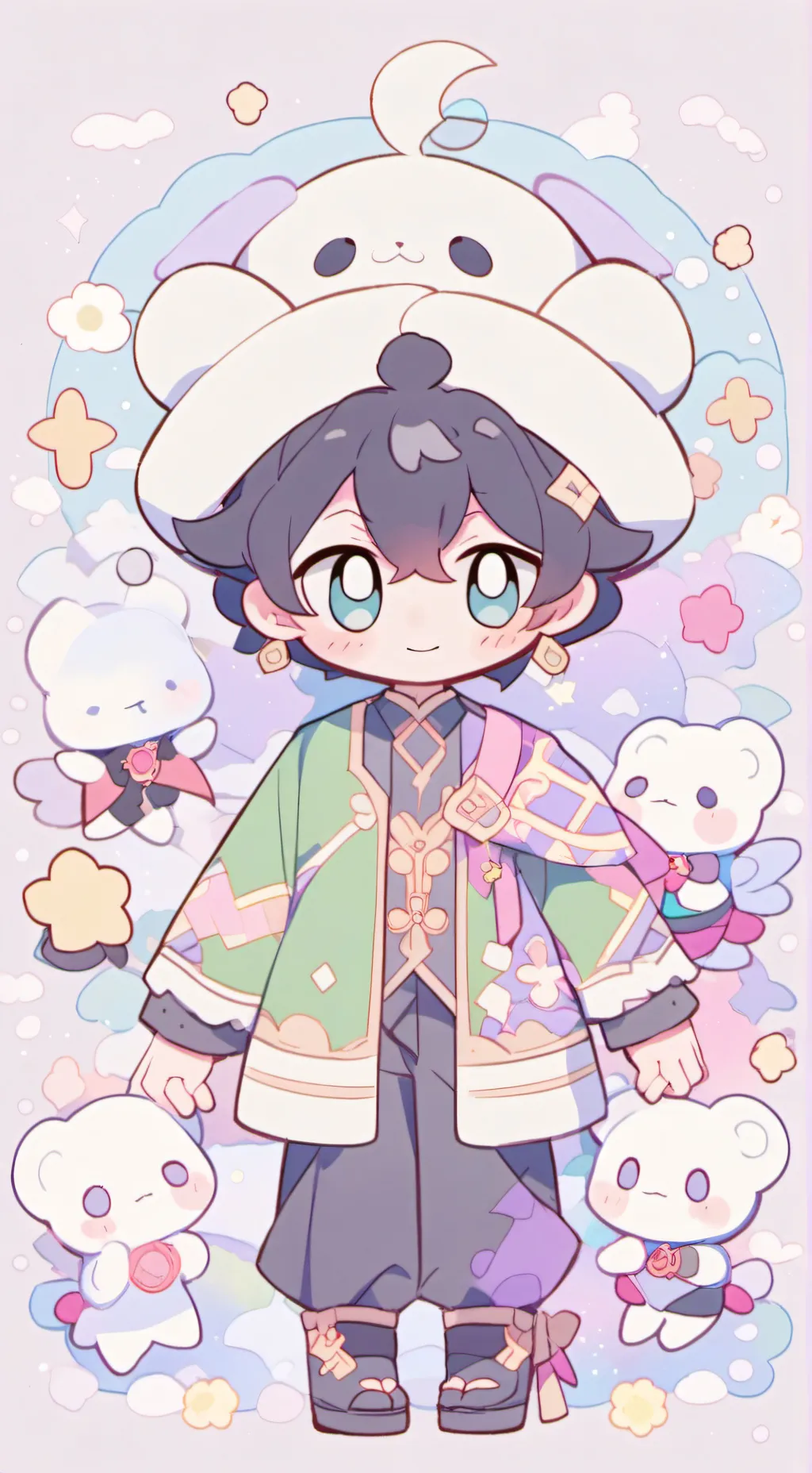 ai character: ★oliver( 〃▽〃) background