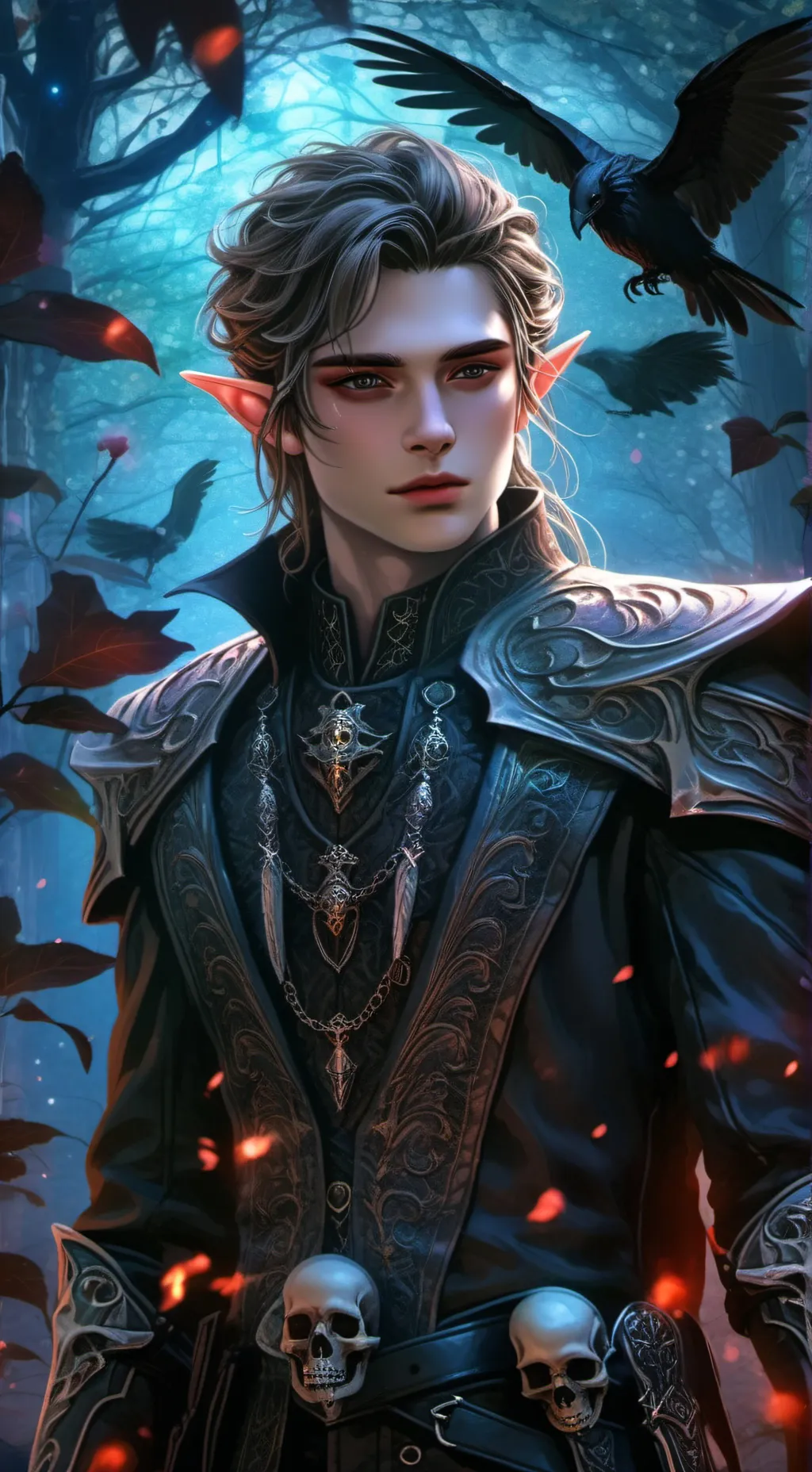 ai character: Aelron Silverpale  background