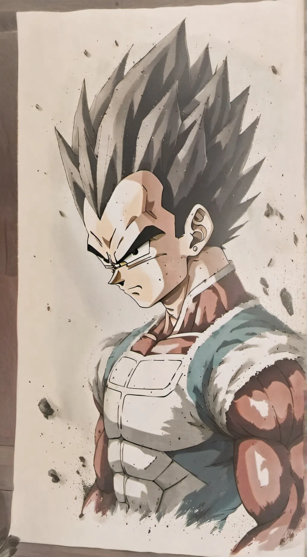 ai character: Vegeta sad background