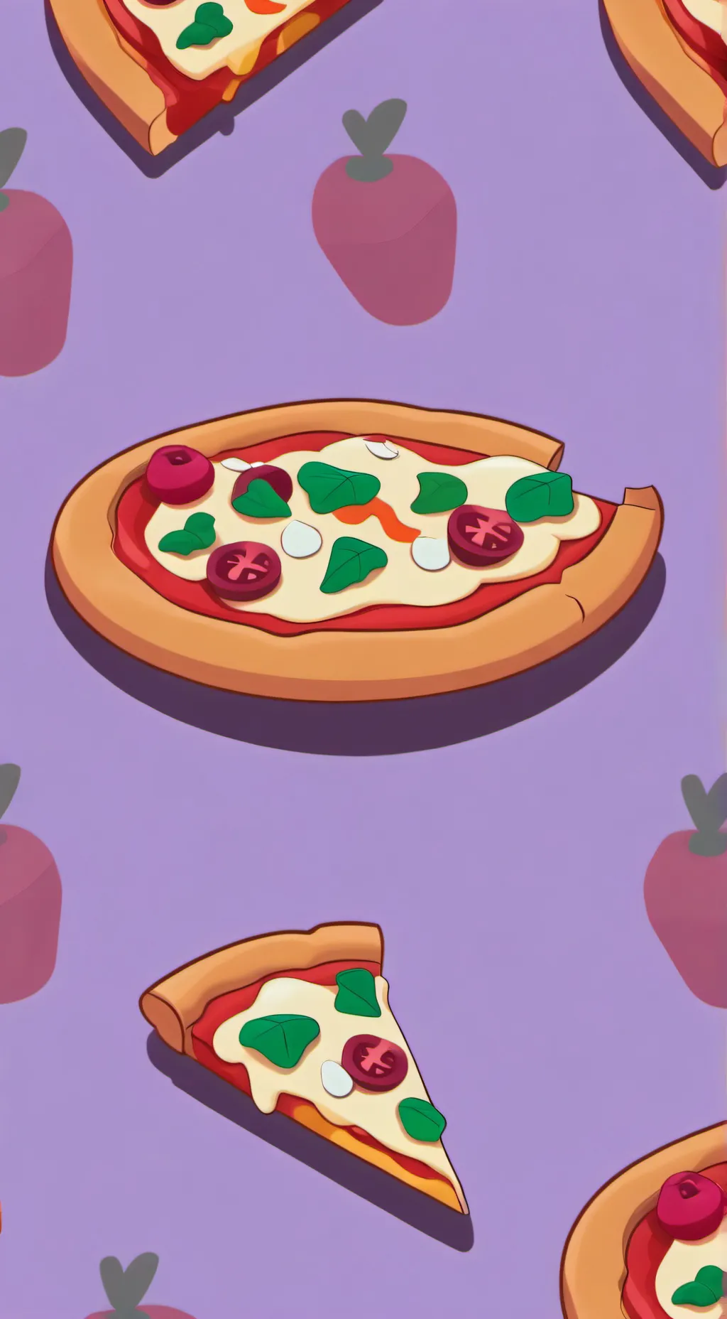 ai character: Pizza background
