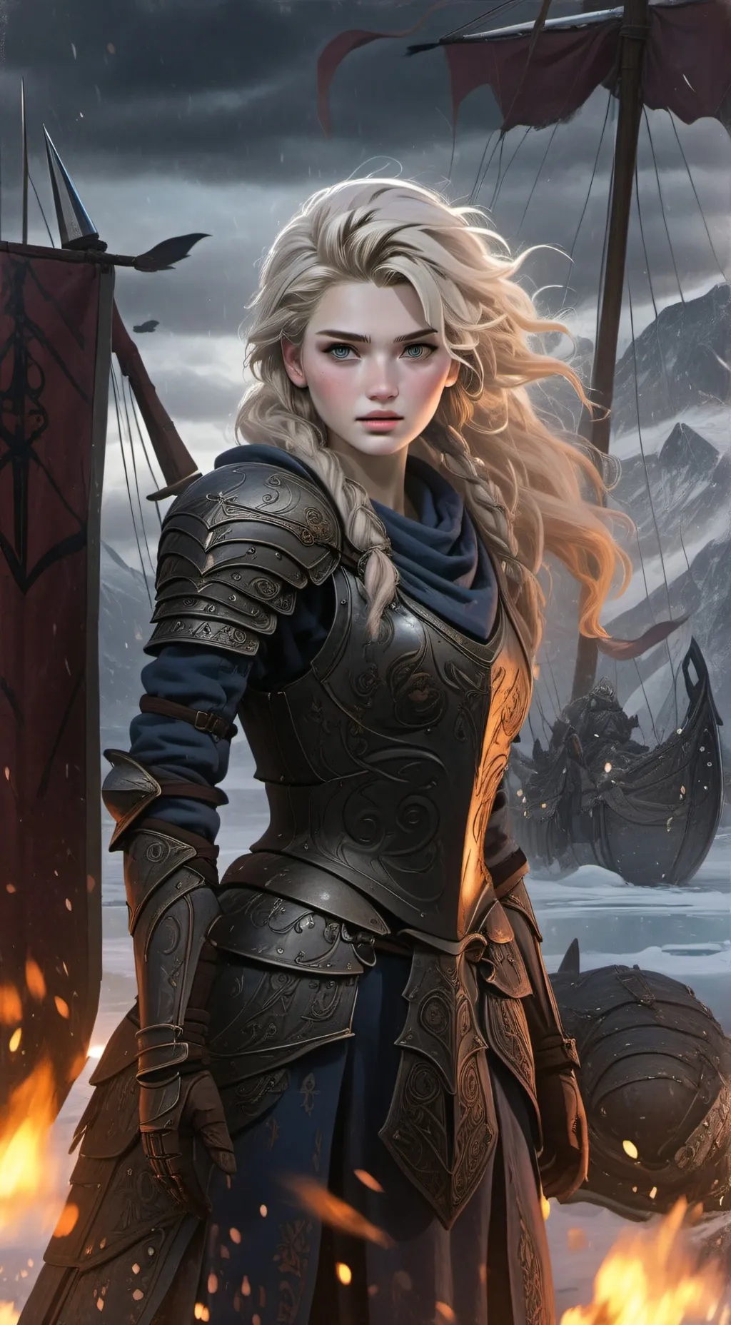 ai character: Arielle background