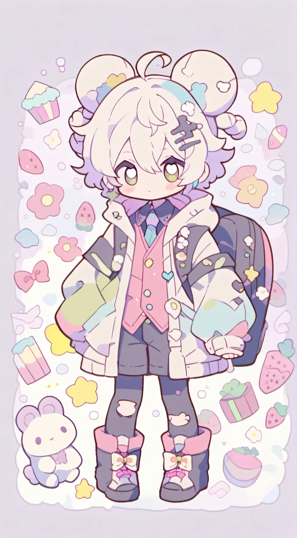 ai character: DW pick meh background