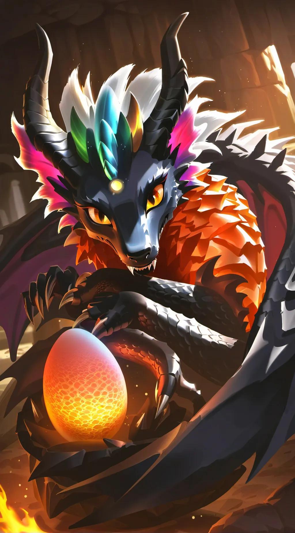 ai character: Queen Darkness background