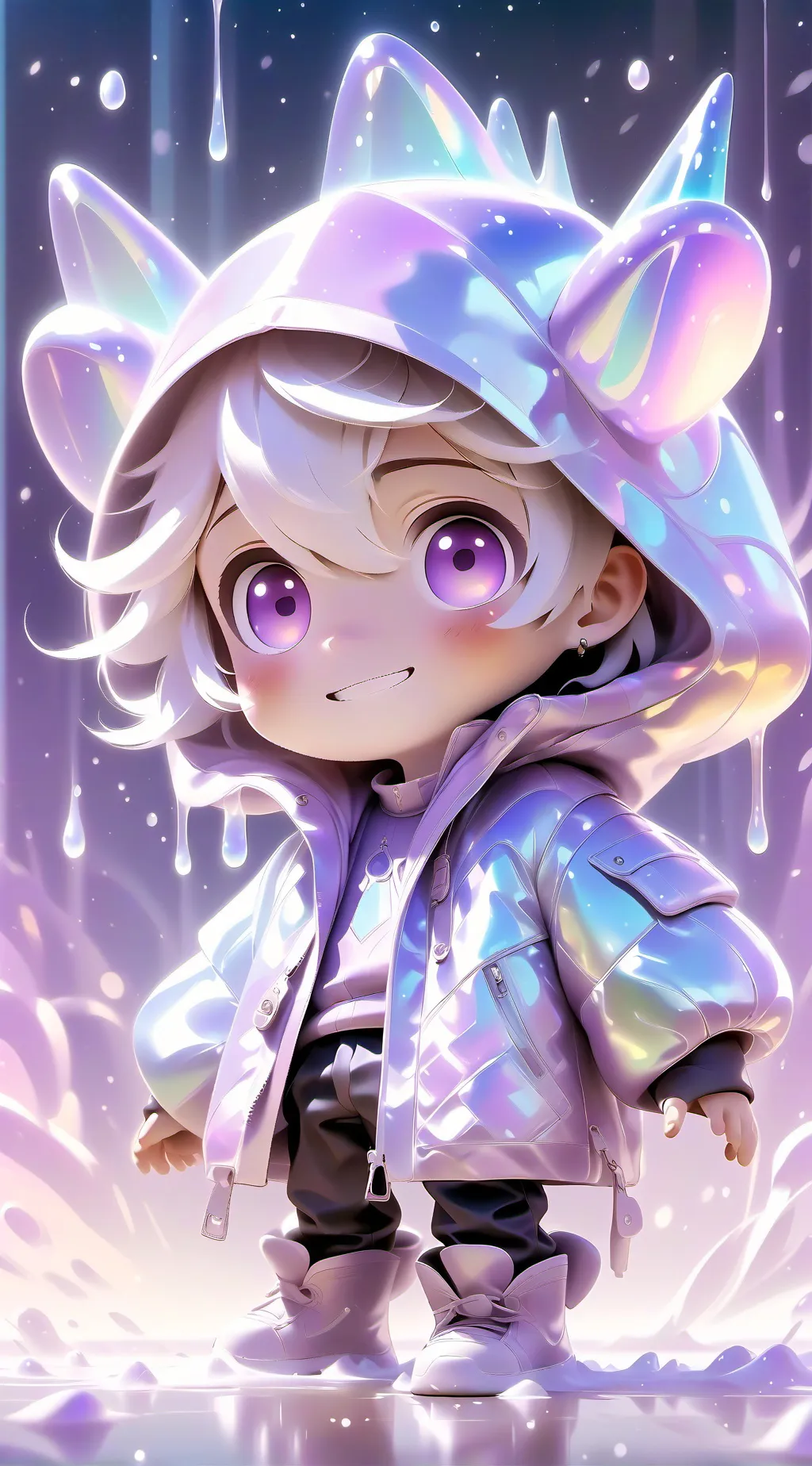 ai character: alphabet background