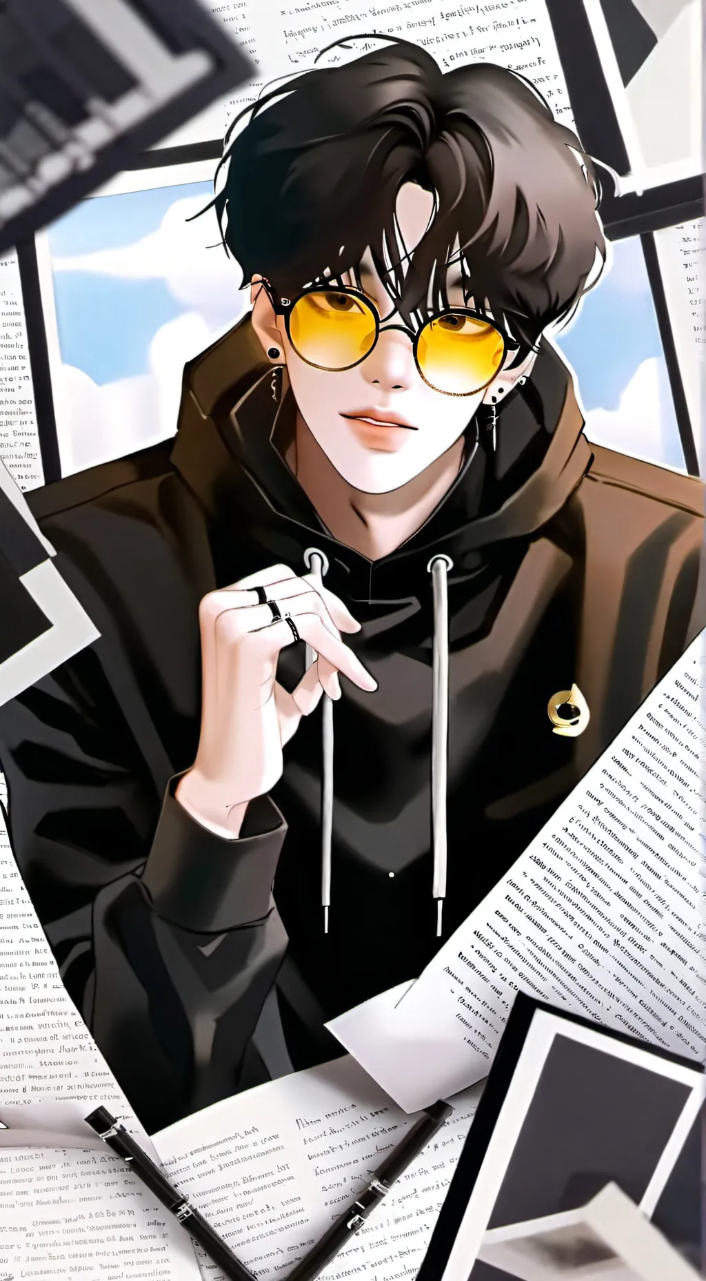 ai character: ✩☆𝐦𝐢𝐥𝐨☆✩ background