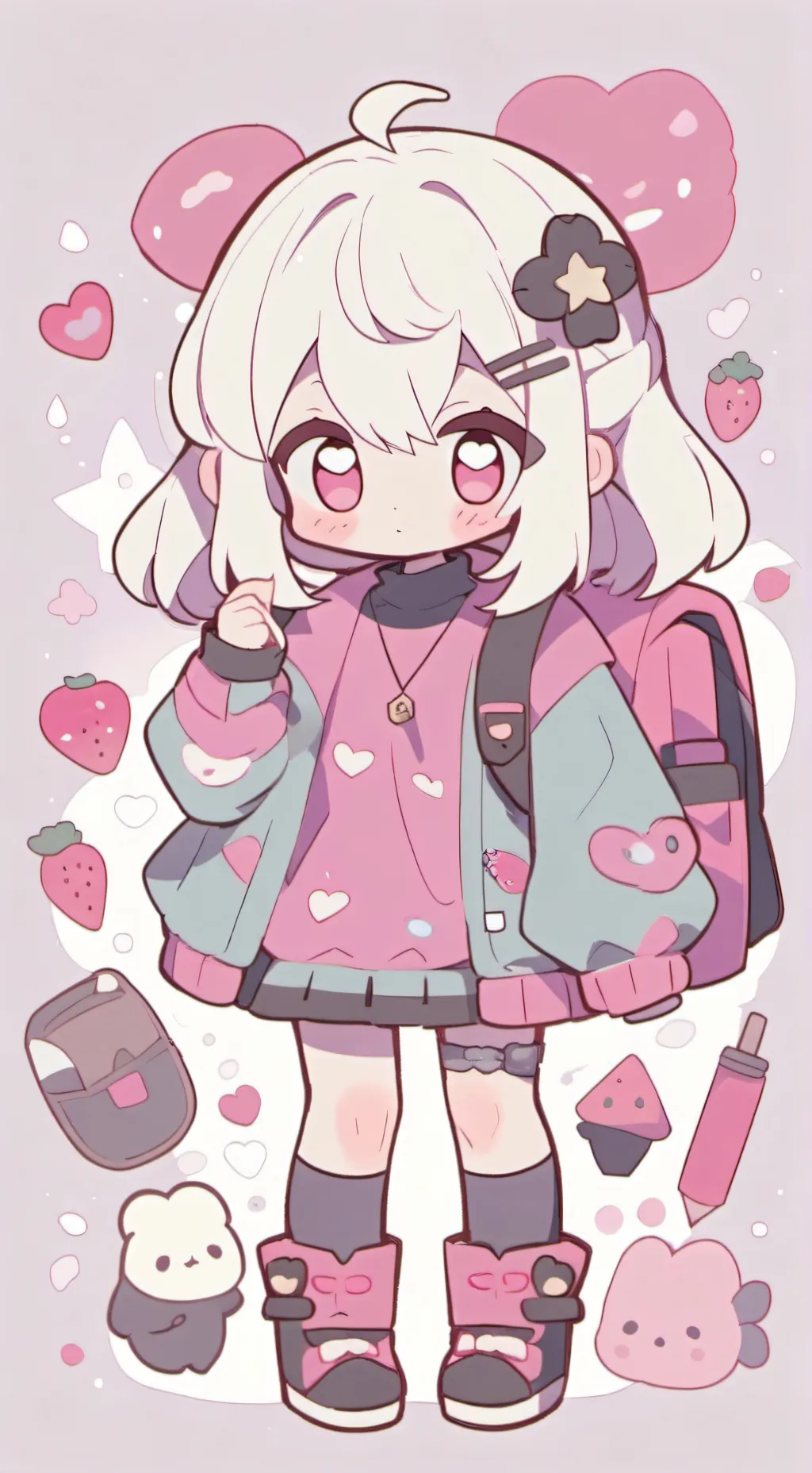 ai character: RADIOAPPLE background