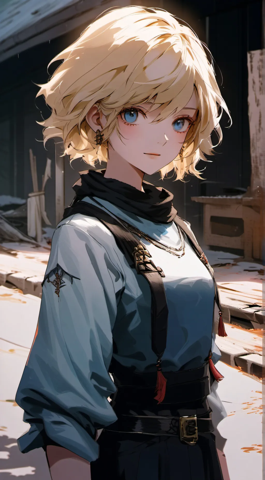 ai character: Darcey  background
